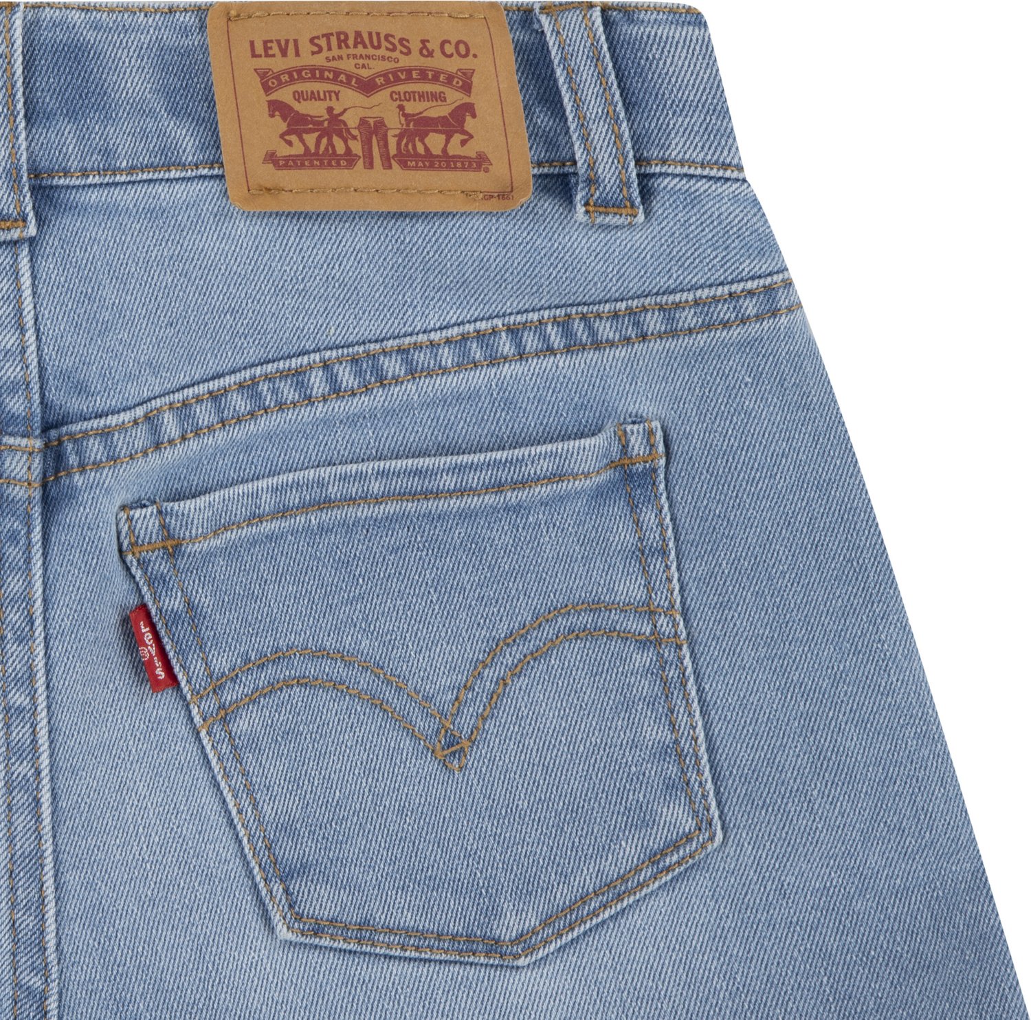 Levi's Girls' Print Block Mom Shorts 3 in - view number 5