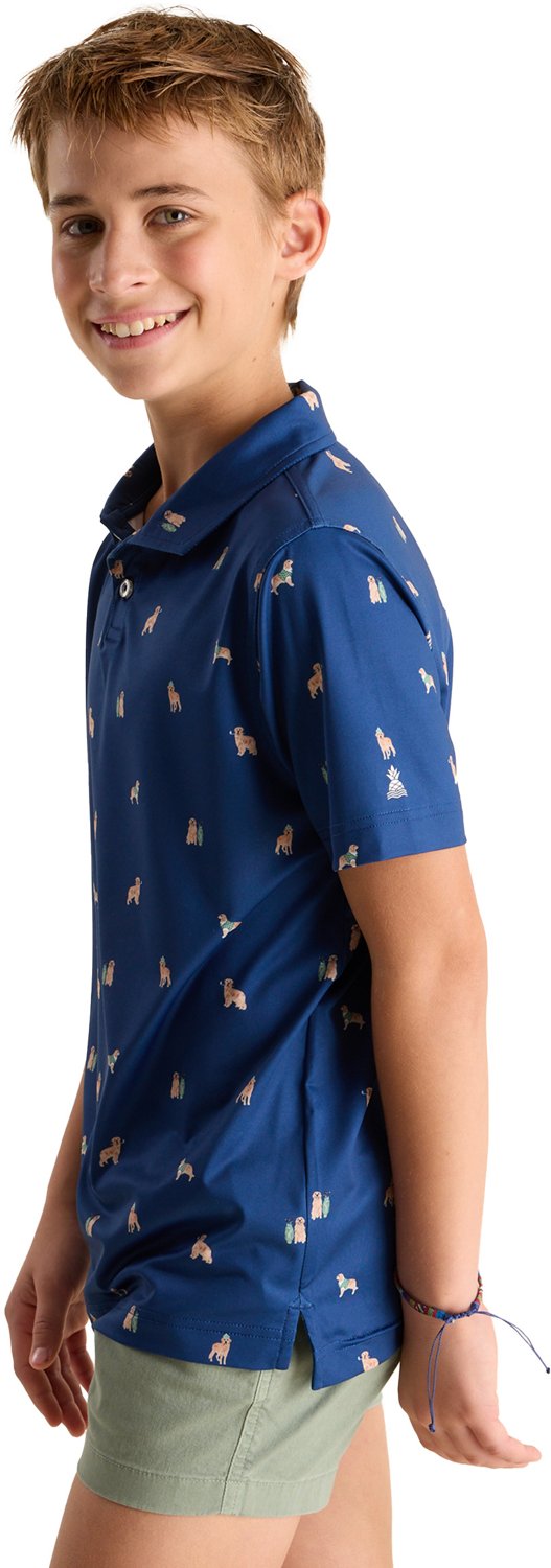 Chubbies Boys' Printed Performance Polo Shirt - view number 2
