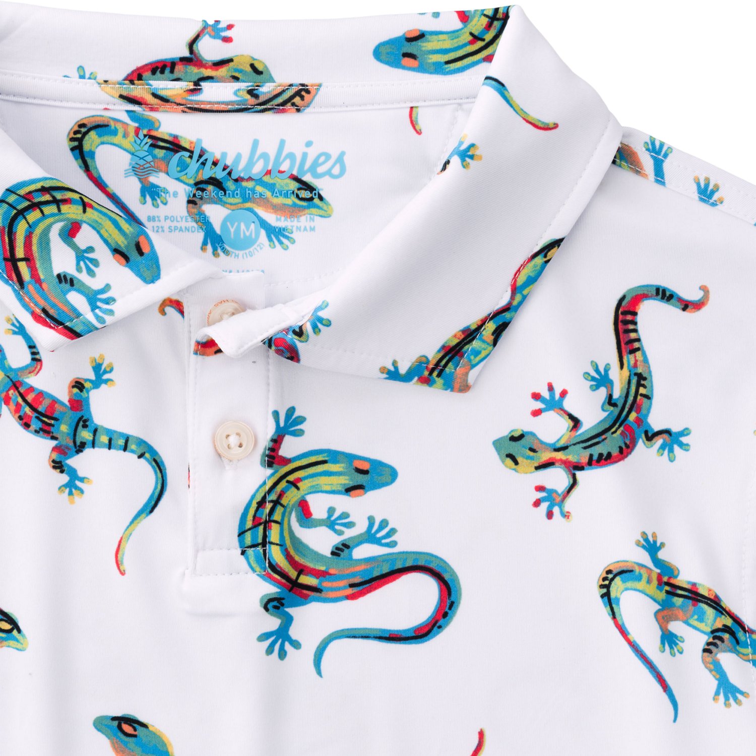 Chubbies Boys' Printed Performance Polo Shirt - view number 2