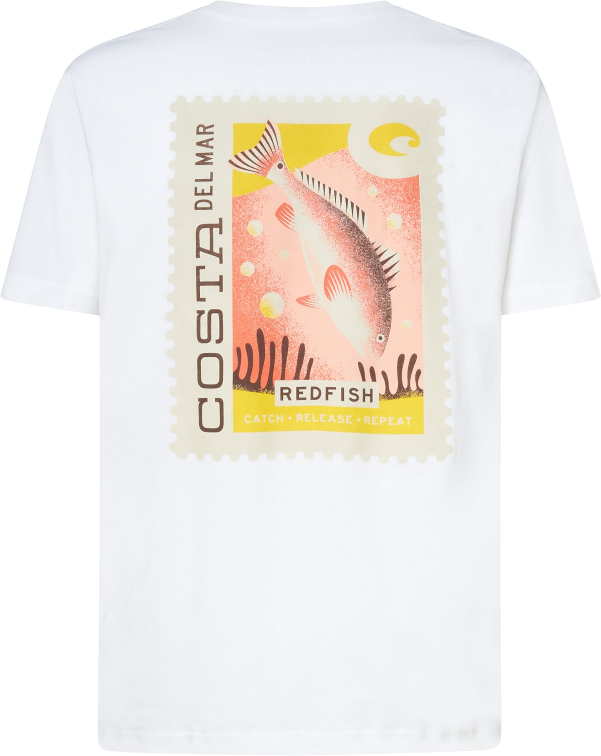 Costa Del Mar Men's Postal Stamp Redfish Short Sleeve T-shirt - view number 2