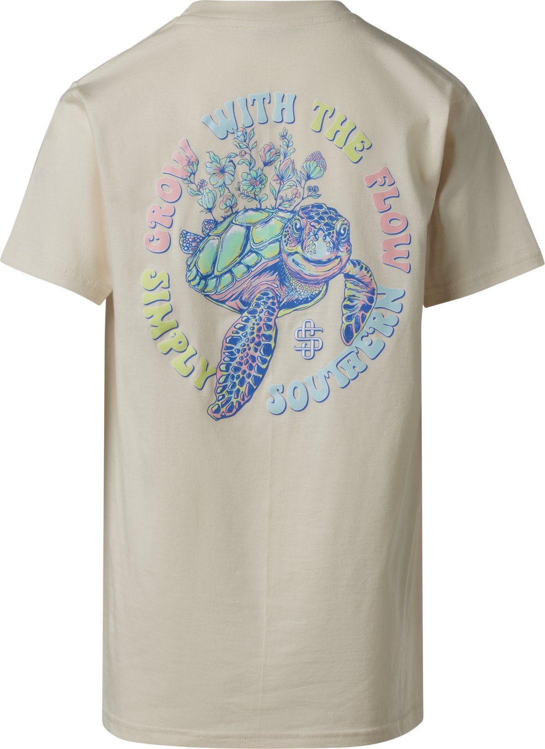 Simply Southern Girls' Turtle Track Flow Short Sleeve T-shirt - view number 1