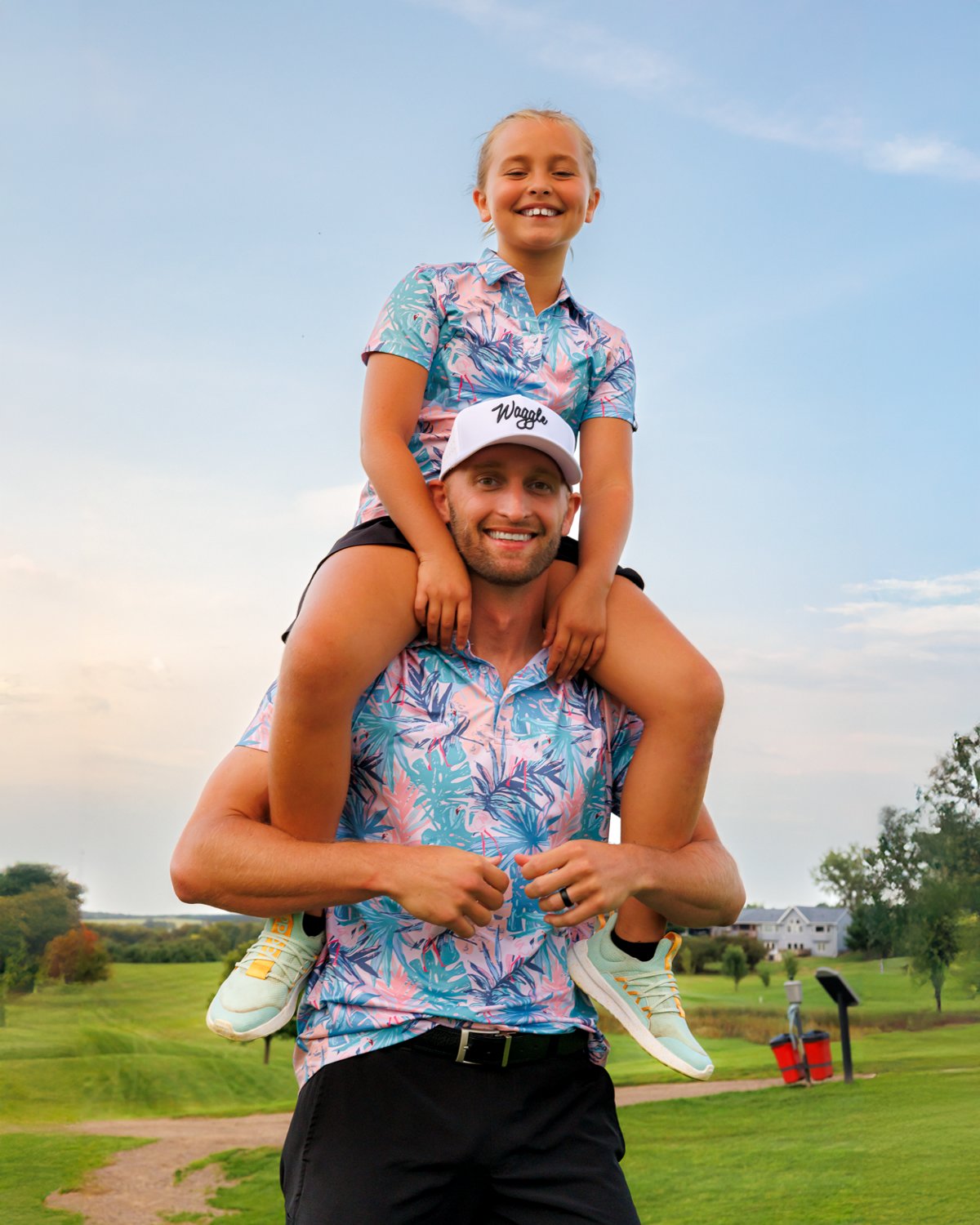 Waggle Men's Fairway Flamingle Polo Shirt - view number 8