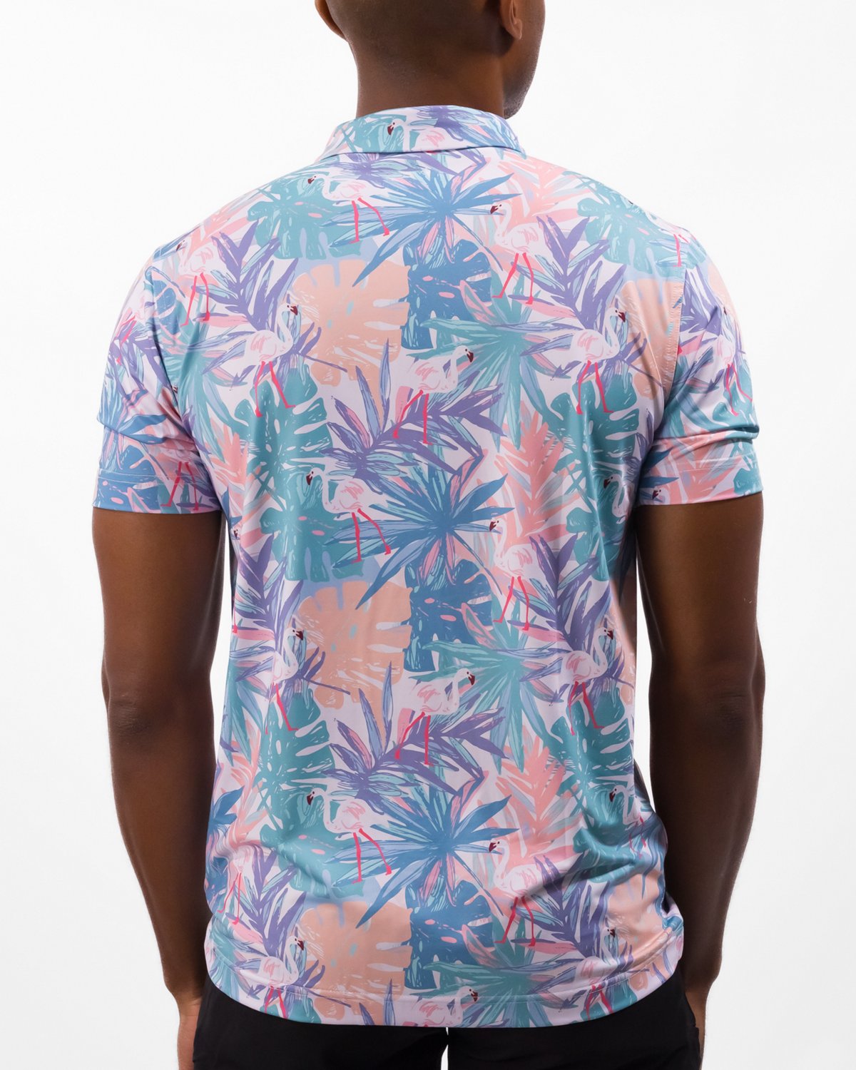 Waggle Men's Fairway Flamingle Polo Shirt - view number 2