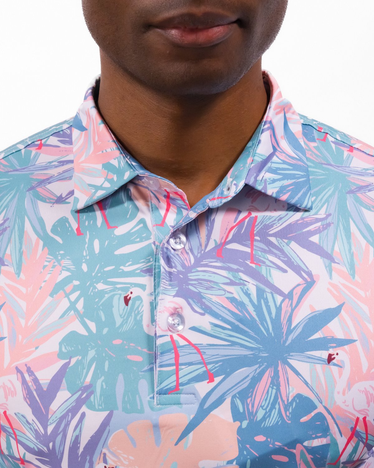 Waggle Men's Fairway Flamingle Polo Shirt - view number 4