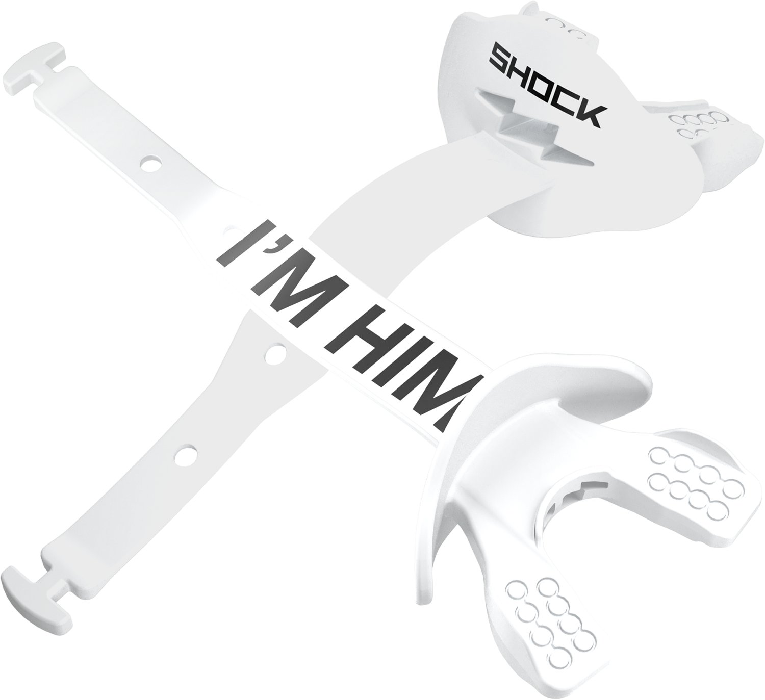 Shock Doctor Adults' Bolt Black/White Lux Lip Guard