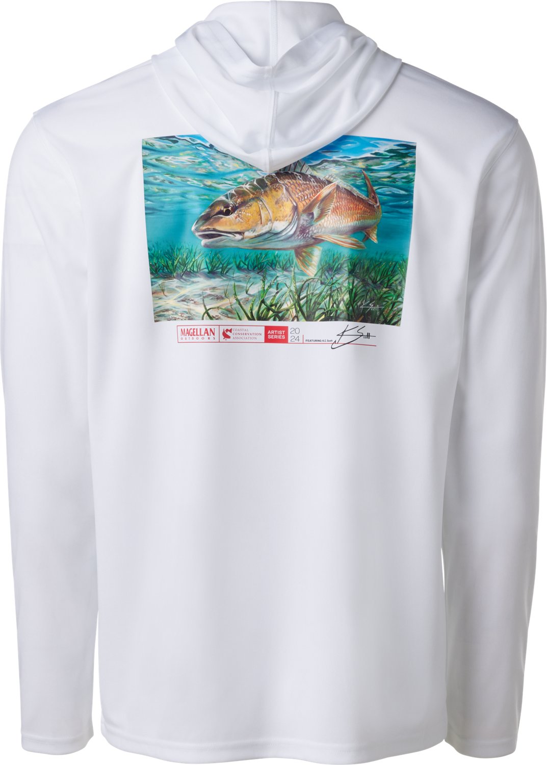 Magellan Outdoors Men's Coastal Conservation Association Artist Series Redfish Hunt Long Sleeve Hoodie