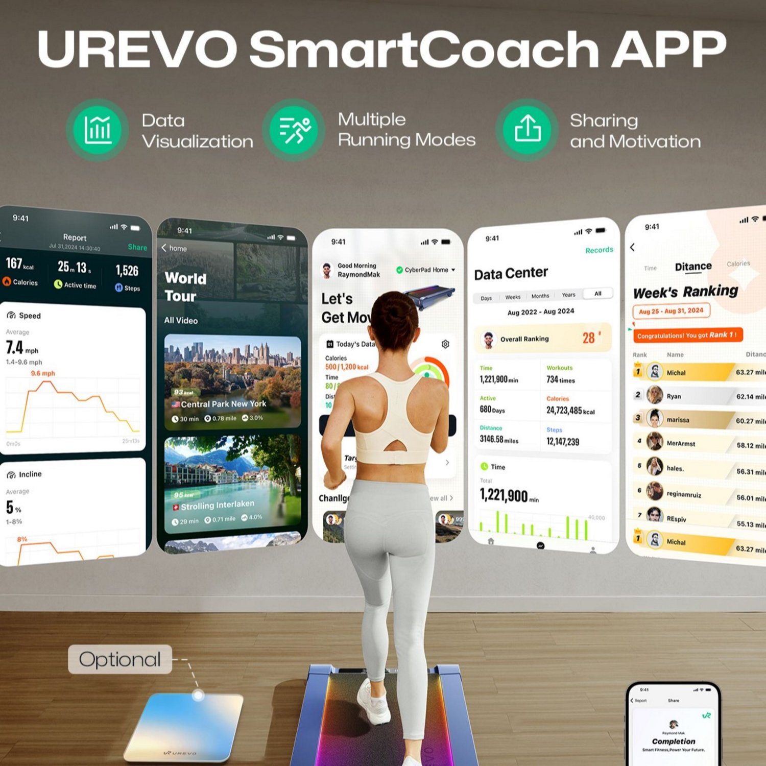 UREVO Cyberpad Home Treadmill - view number 7