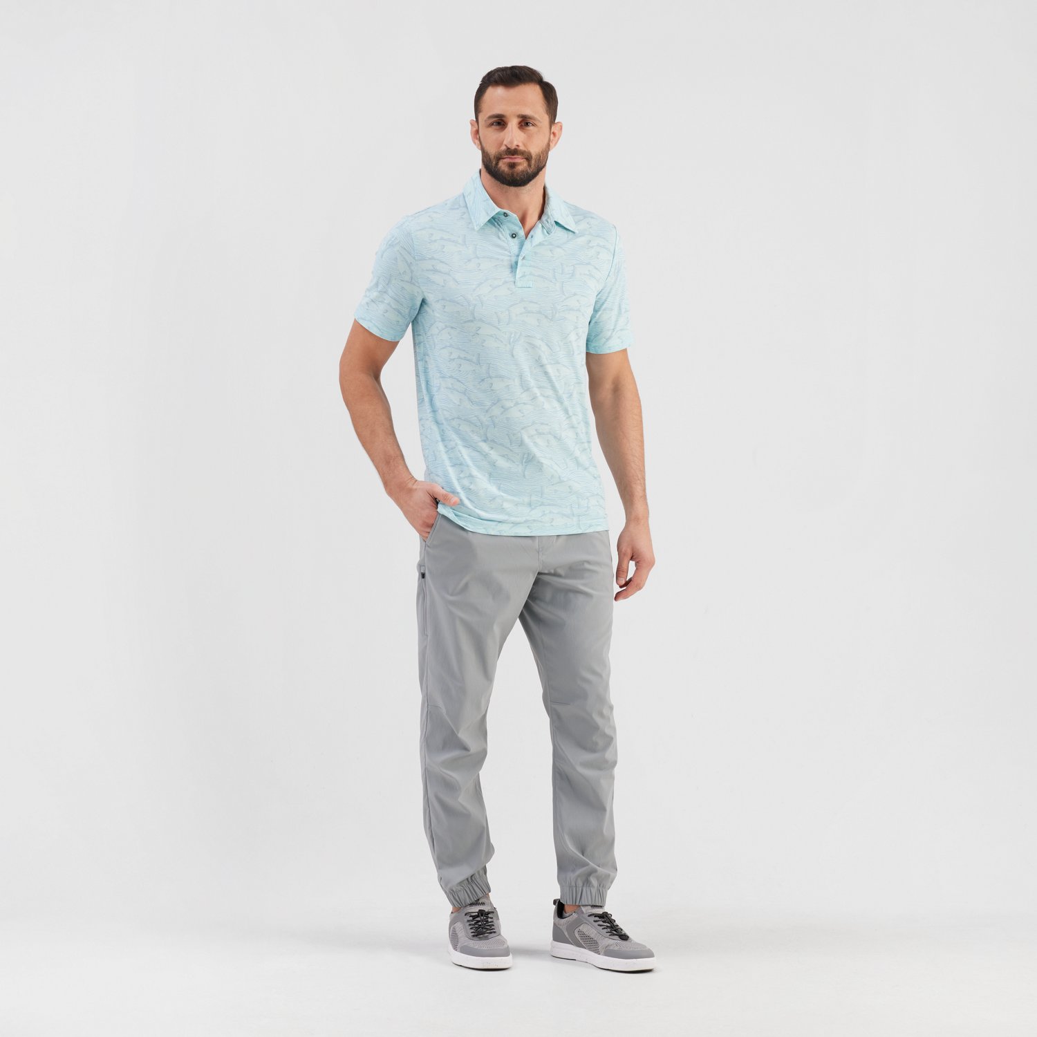Magellan Outdoors Men's Pro Jacob Wheeler Angler Printed Polo Shirt                                                              - view number 2