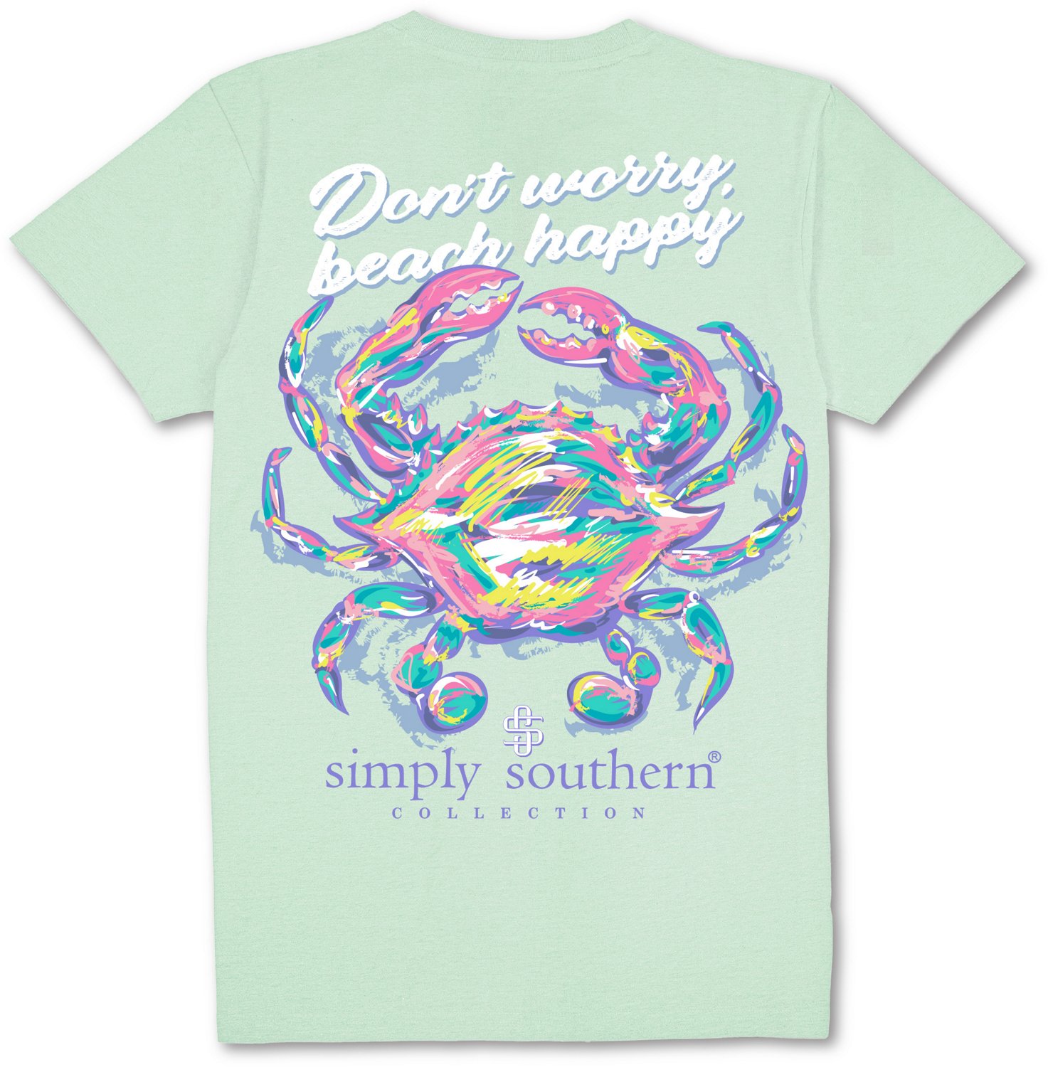 Simply Southern Crabby Mint Short Sleeve T-shirt - view number 3