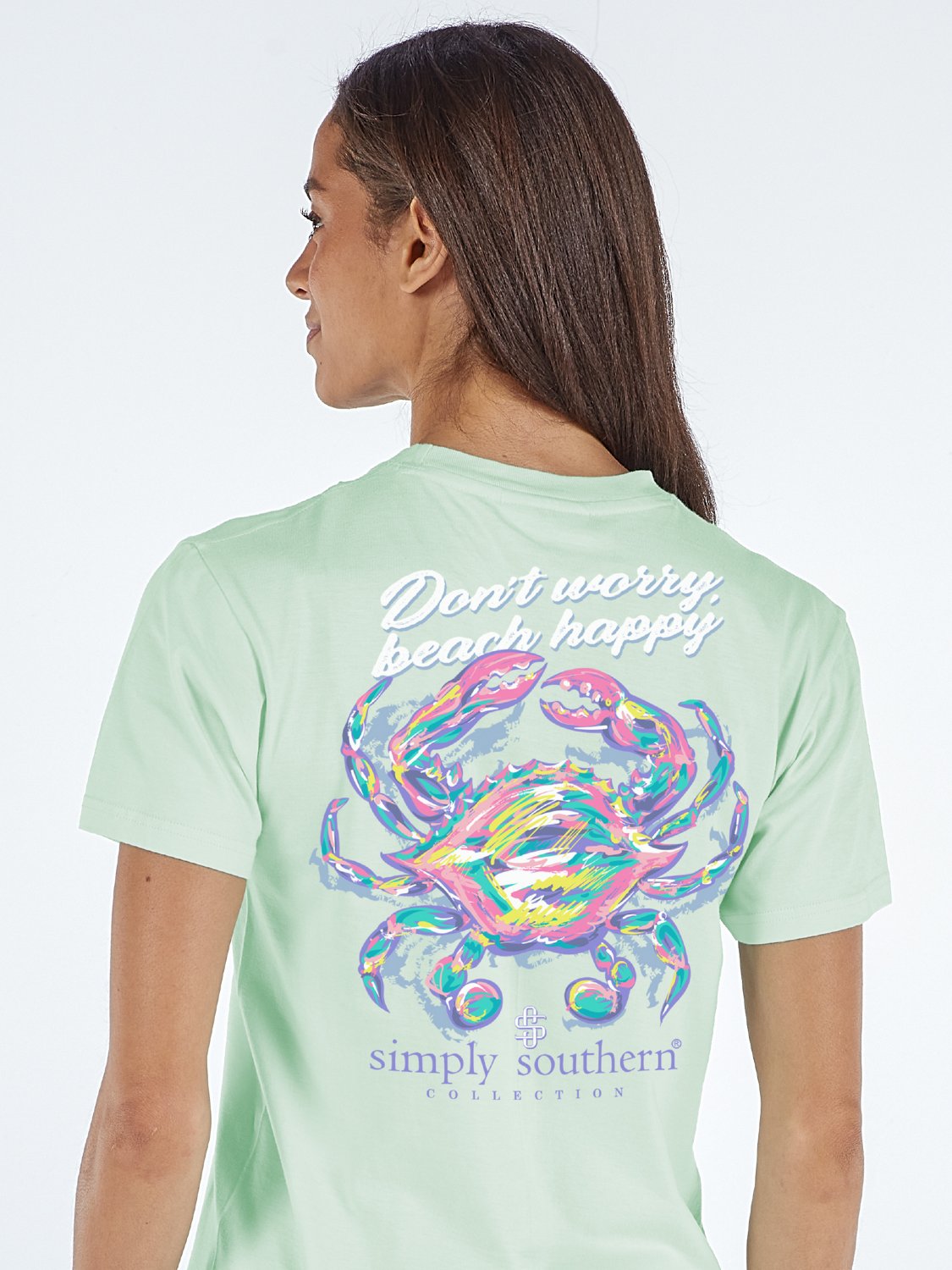 Simply Southern Crabby Mint Short Sleeve T-shirt - view number 1