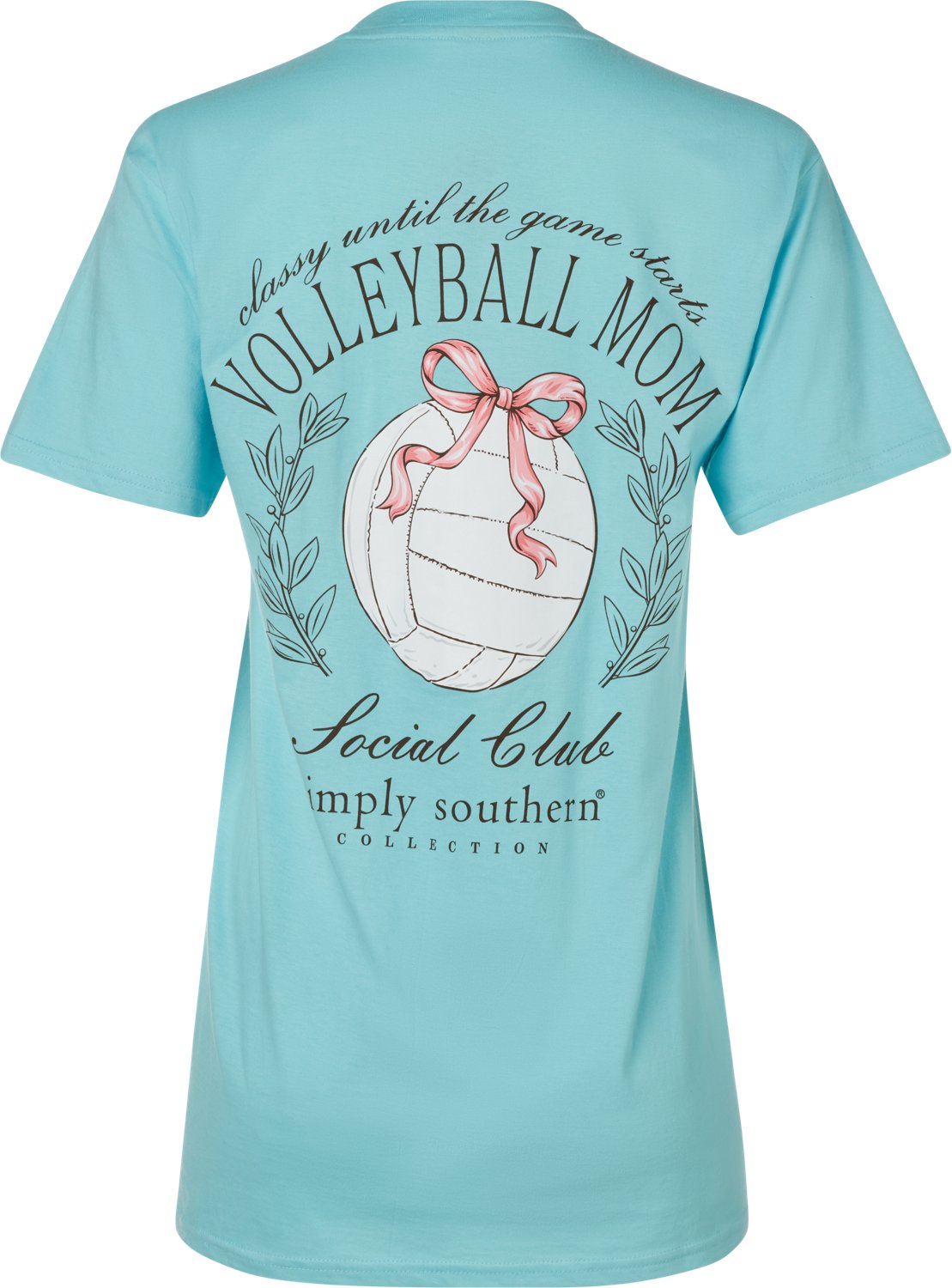 Simply Southern Women's Volleyball Mom Short Sleeve T-shirt                                                                      - view number 2