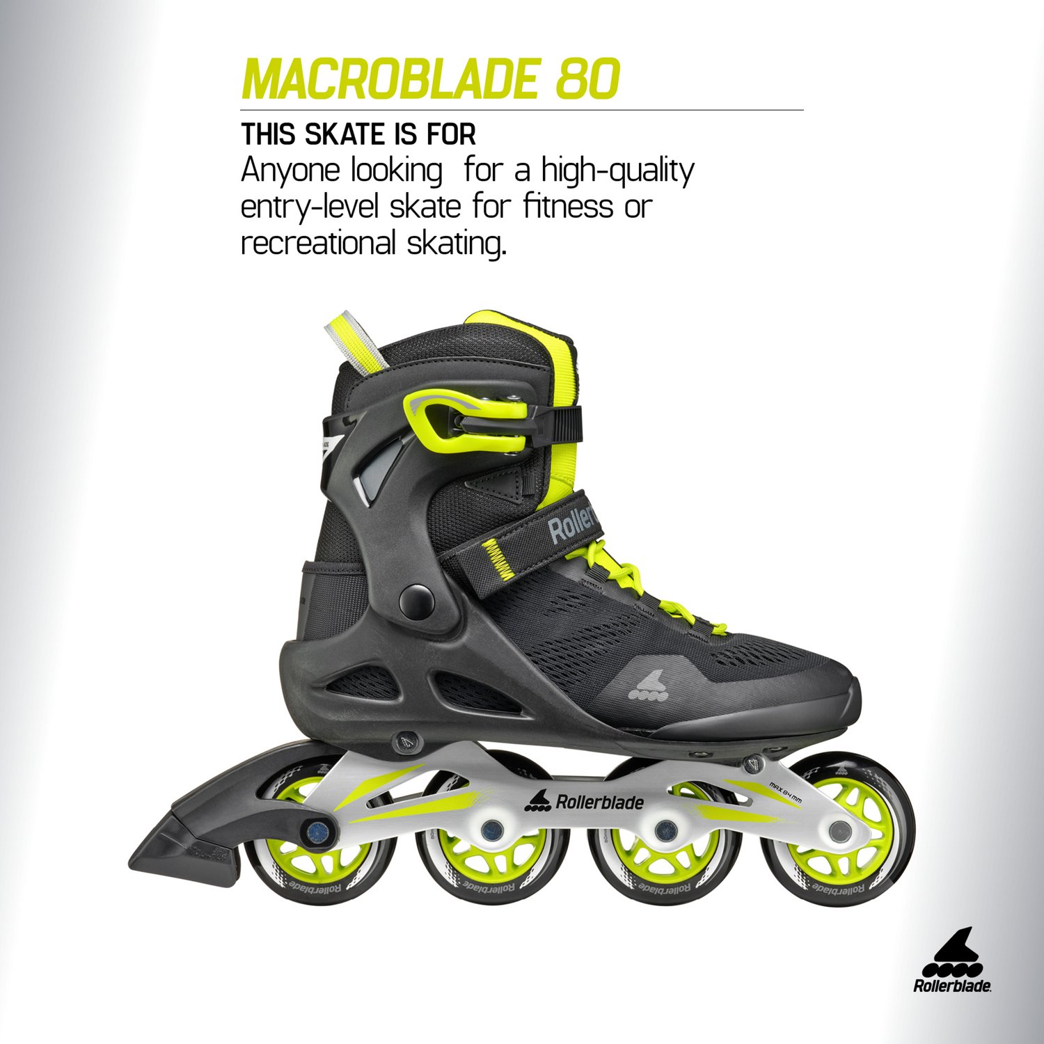 Rollerblade Men's Macroblade 80 Fitness Inline Skates - view number 5