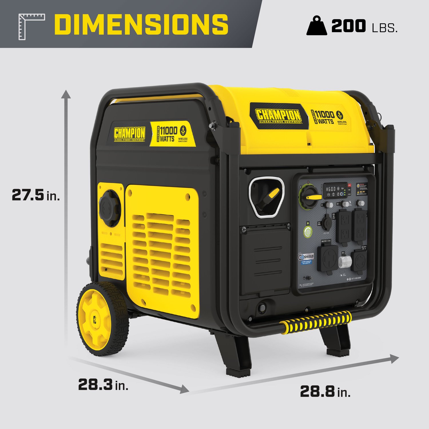 Champion Power Equipment 11,000W Wireless Remote Start Home Backup Inverter Generator                                            - view number 5