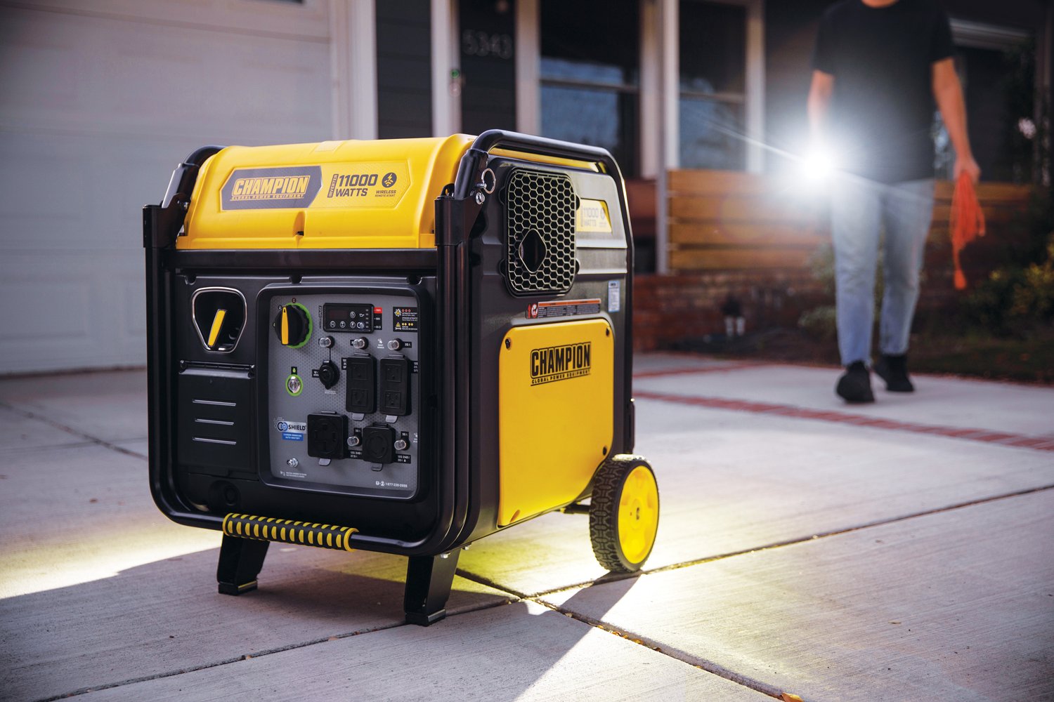 Champion Power Equipment 11,000W Wireless Remote Start Home Backup Inverter Generator                                            - view number 8