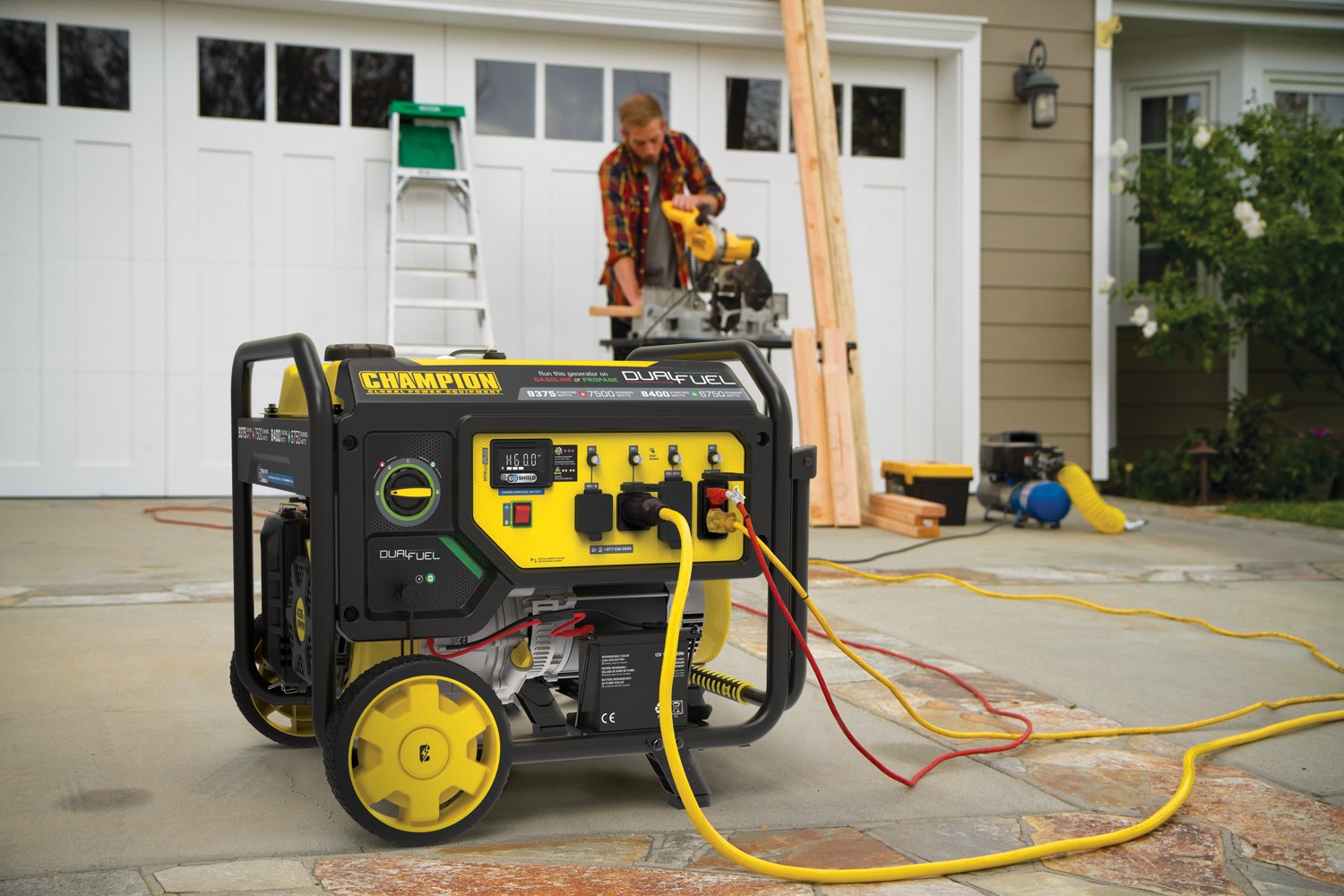 Champion Power Equipment 7,500W Electric Start Dual Fuel Home Backup Generator - view number 7