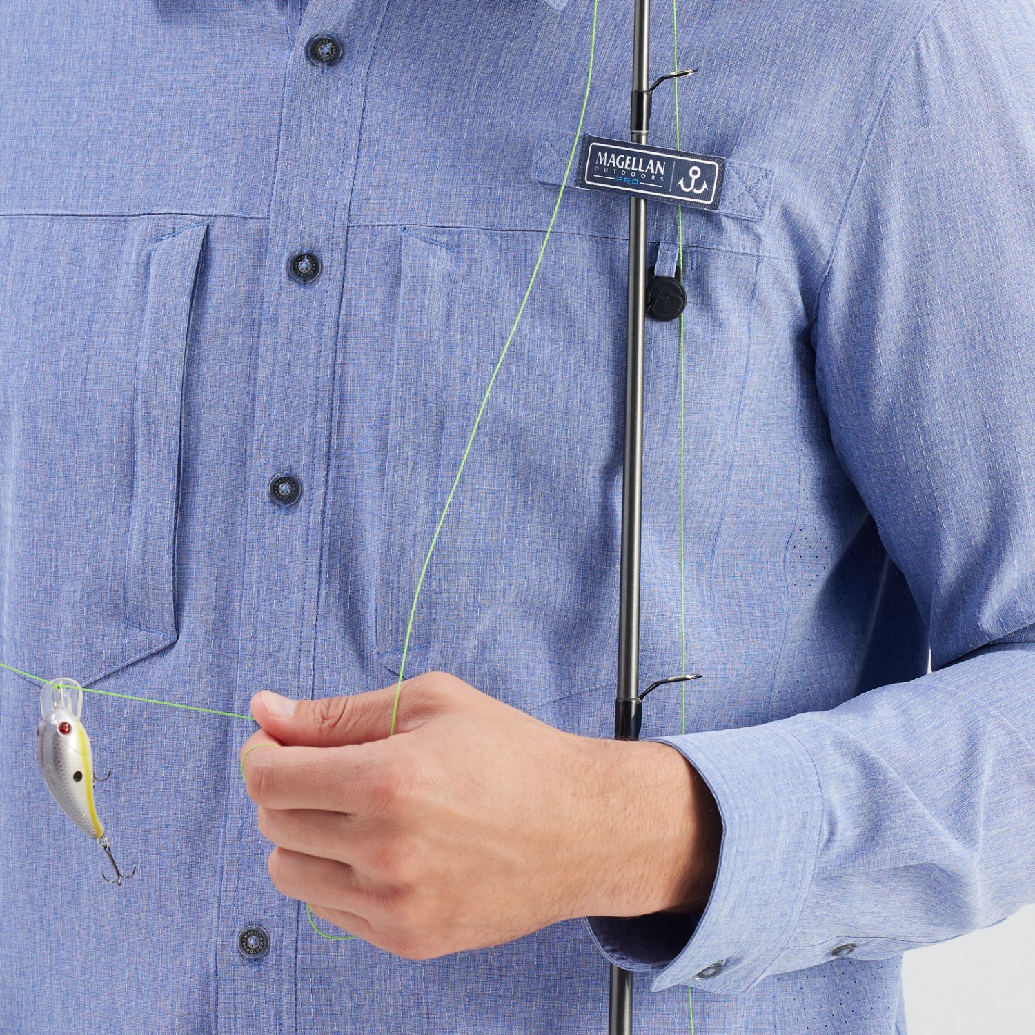 Magellan Outdoors Men's Pro Jacob Wheeler Angler Long Sleeve Shirt                                                               - view number 6