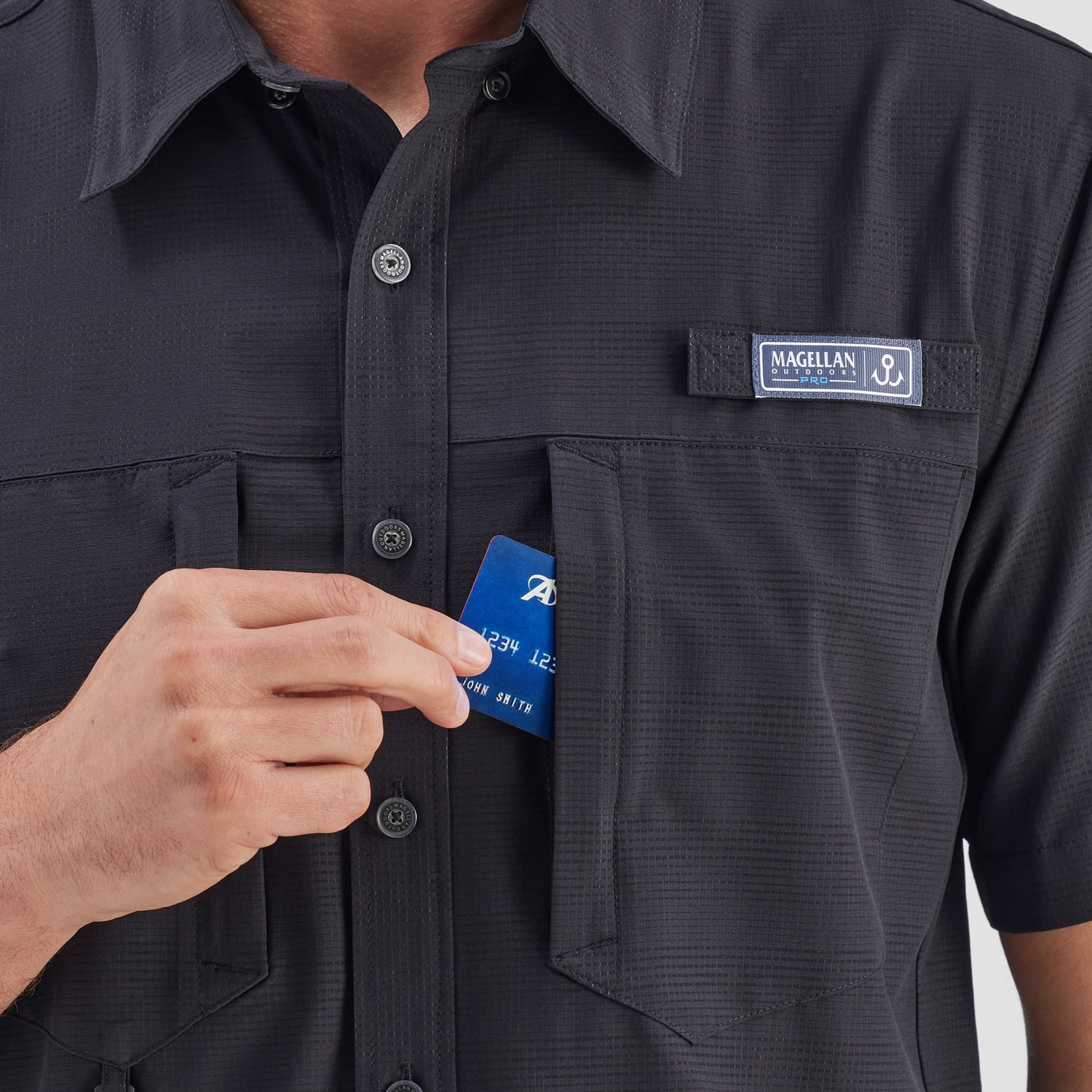 Magellan Outdoors Men's Pro Jacob Wheeler Angler Short Sleeve Shirt                                                              - view number 5