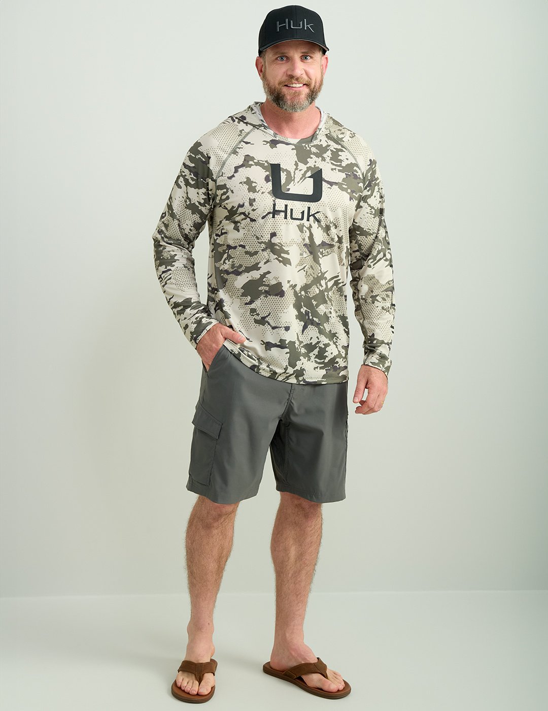 Huk Men's KC Print Icon Performance Hoodie - view number 2