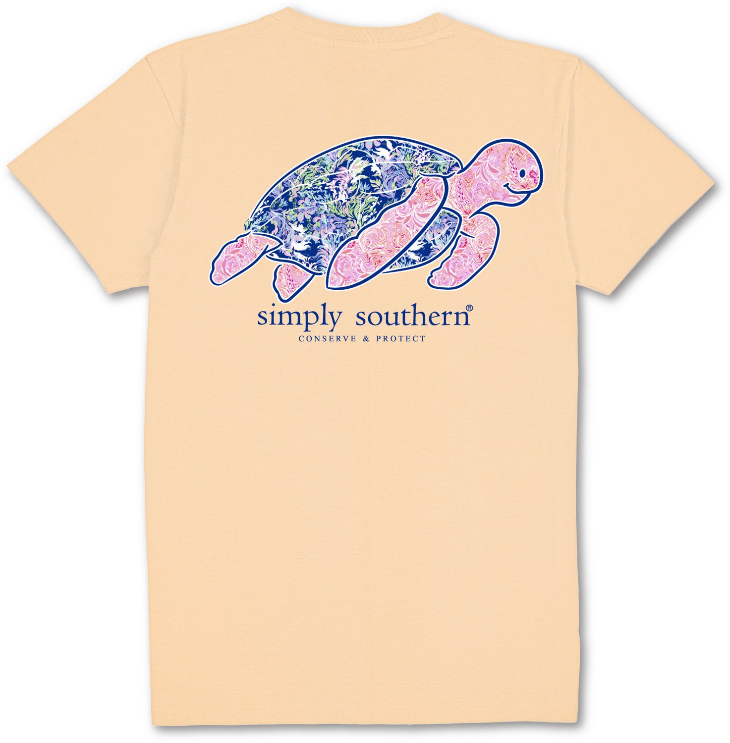 Simply Southern Girls' Turtle Track Floral Graphic T-shirt - view number 3