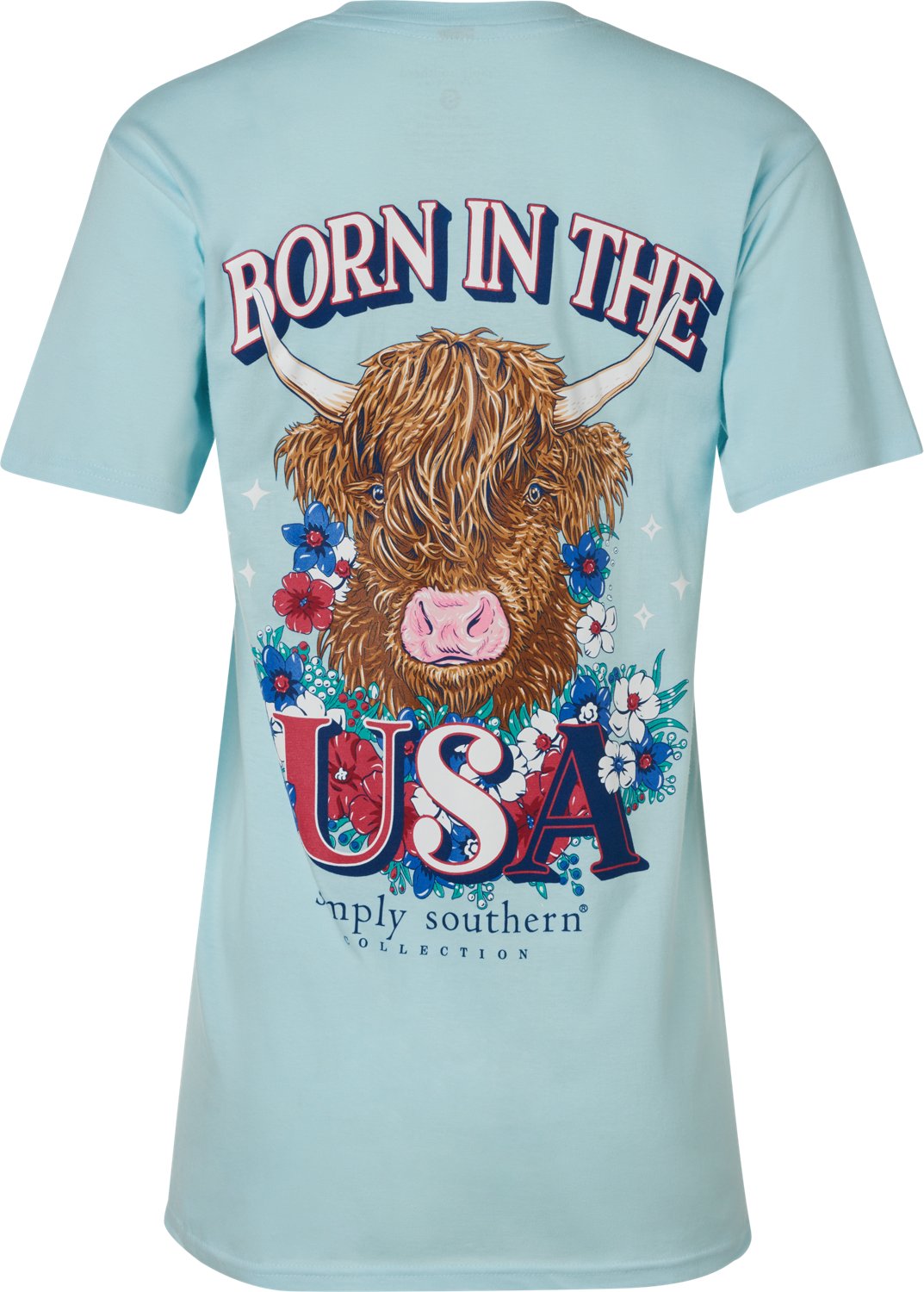 Simply Southern Women's Born in the USA Short Sleeve T-shirt - view number 2