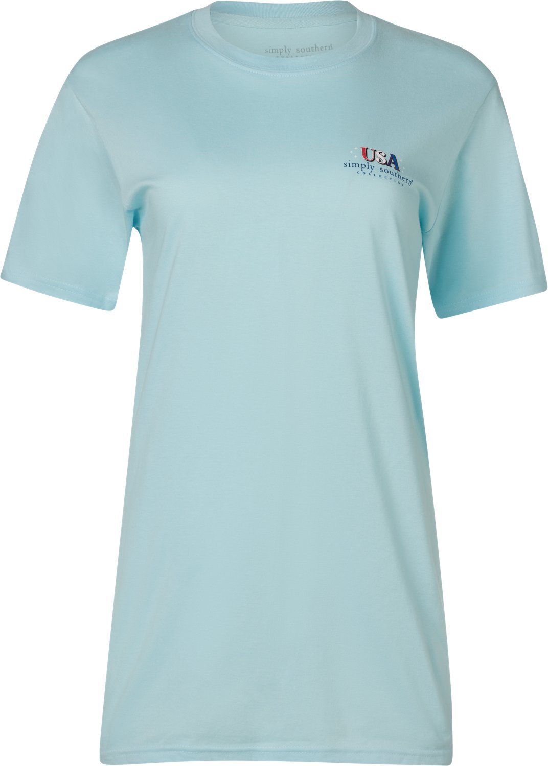 Simply Southern Women's Born in the USA Short Sleeve T-shirt