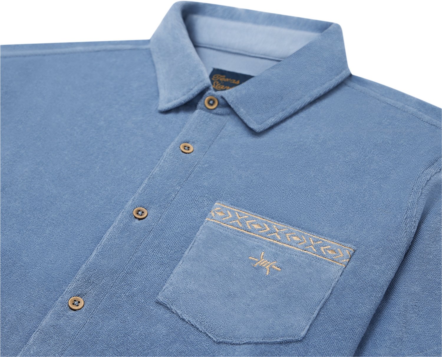 Texas Standard Men's Terlingua Terry Cloth Short Sleeve Shirt