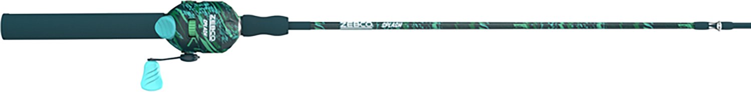 Zebco Splash 6 ft M Freshwater Spincast Combo Fishing Rod                                                                        - view number 3