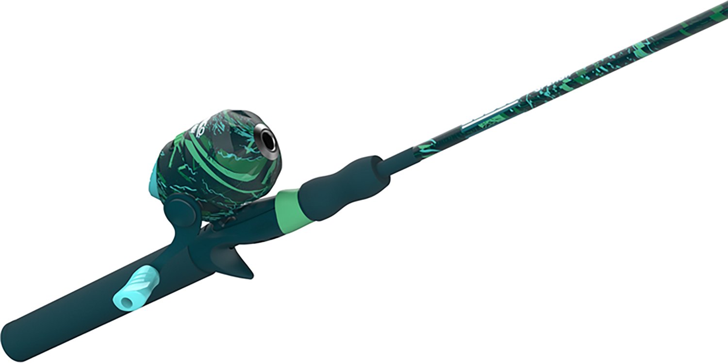 Zebco Splash 6 ft M Freshwater Spincast Combo Fishing Rod                                                                        - view number 2