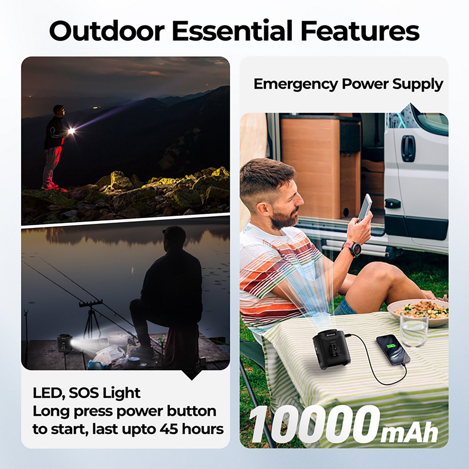 Panergy K50 40-Hour Rechargeable Portable Waist Fan