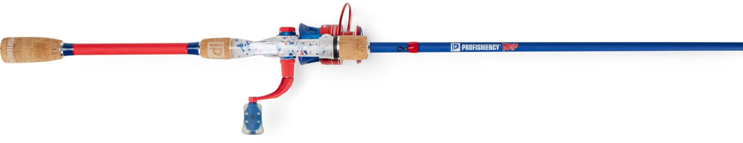 ProFISHiency DRIP Red White Blue 7ft M Freshwater Spinning Combo Fishing Rod                                                     - view number 3