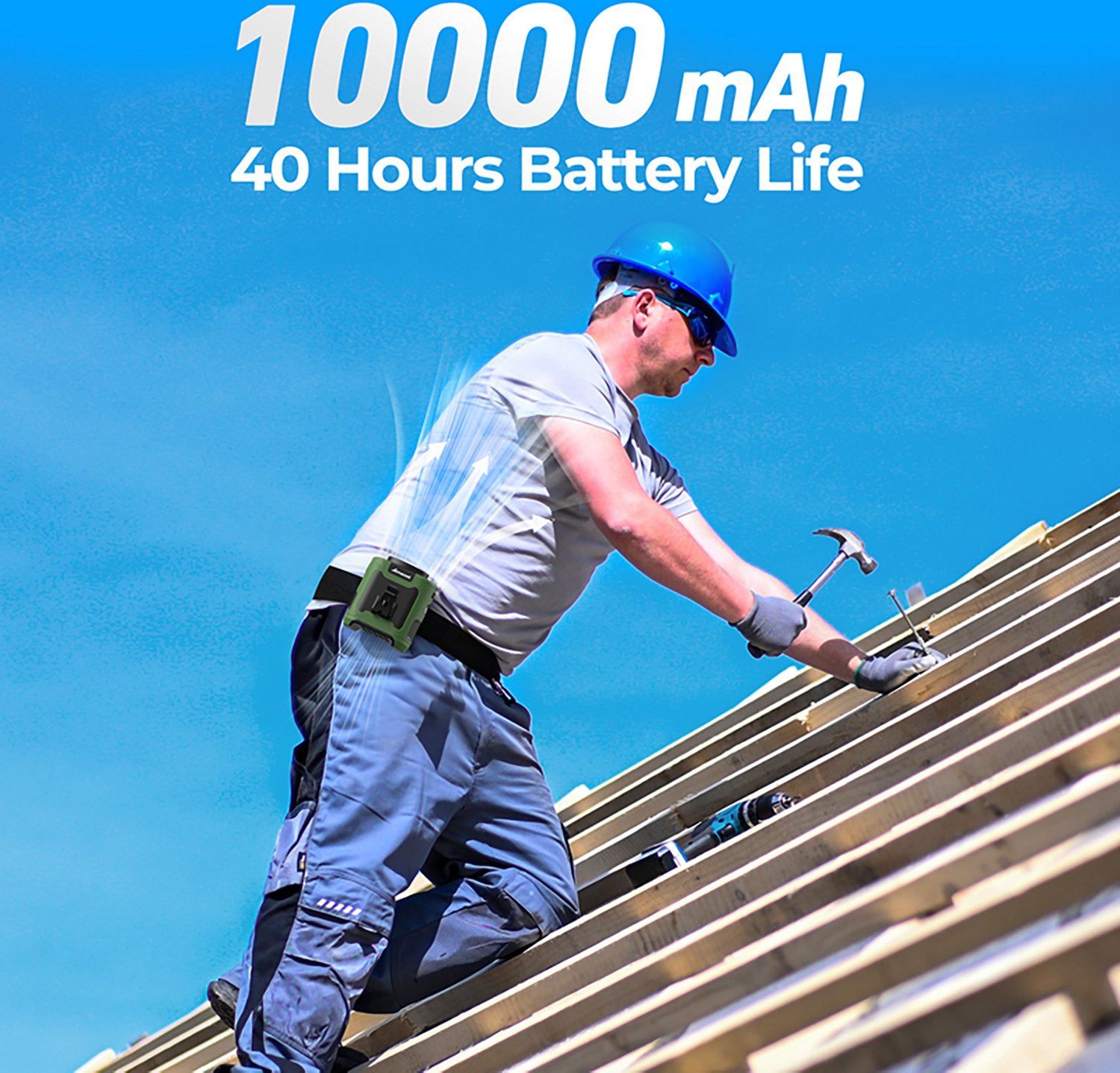 Panergy K50 40-Hour Rechargeable Portable Waist Fan - view number 4