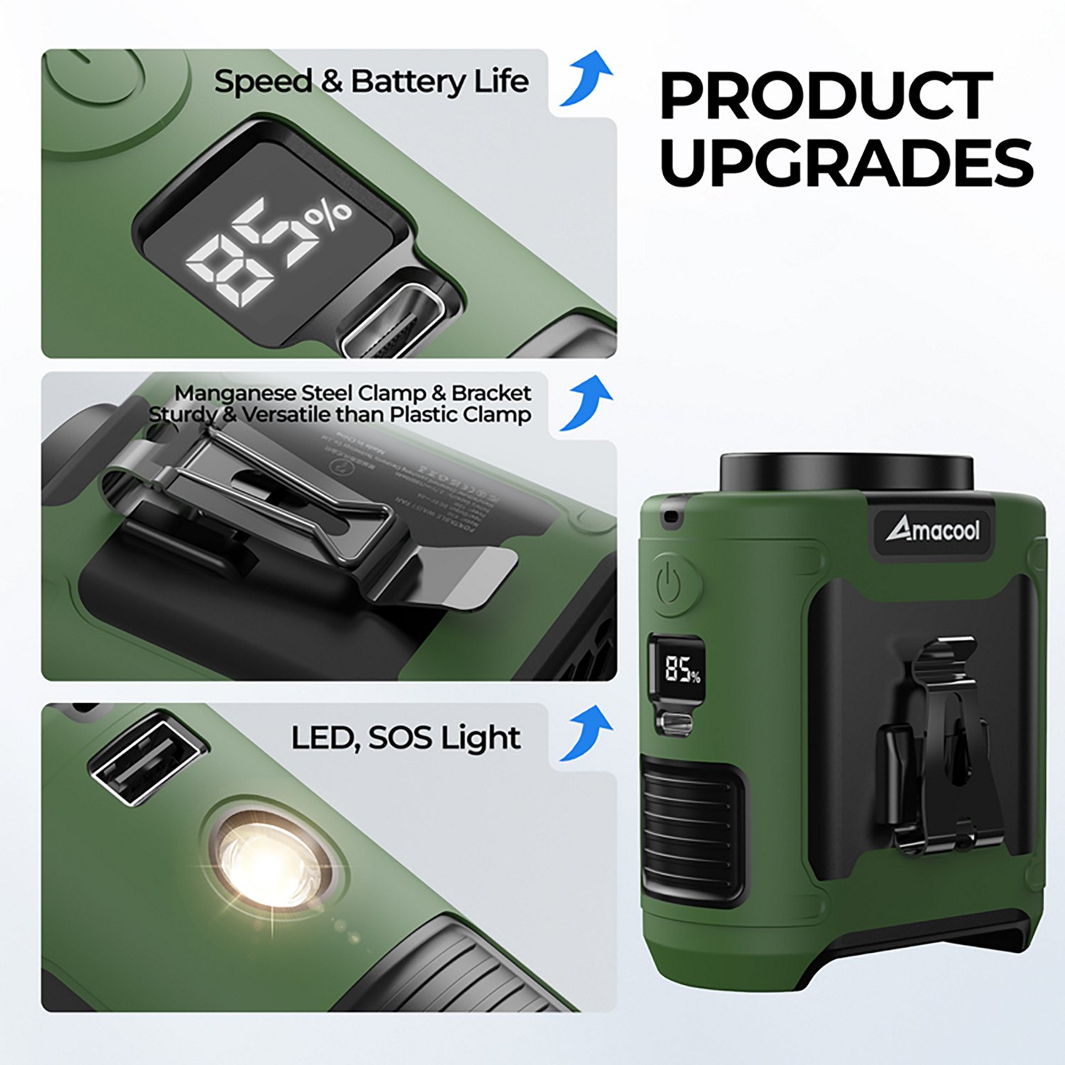 Panergy K50 40-Hour Rechargeable Portable Waist Fan - view number 8