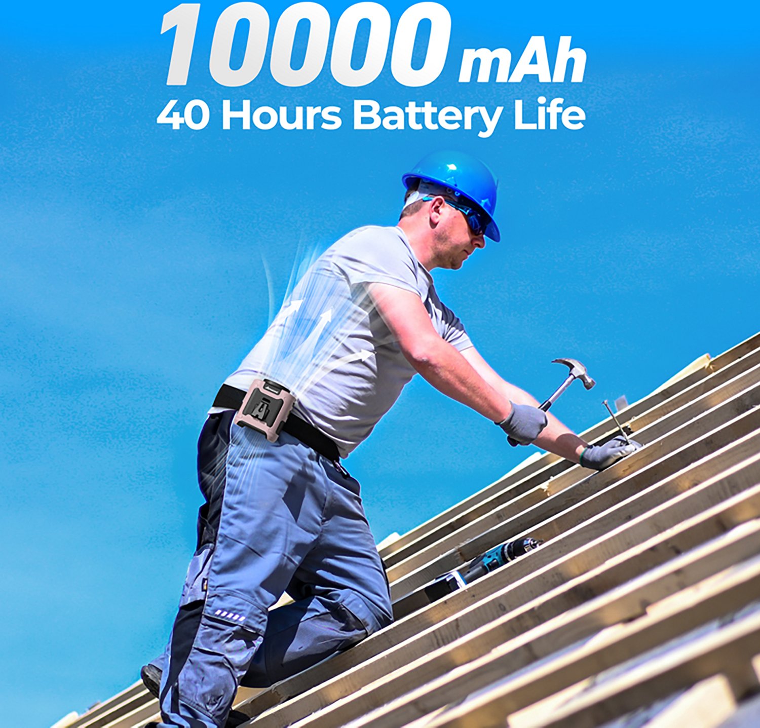 Panergy K50 40-Hour Rechargeable Portable Waist Fan - view number 4