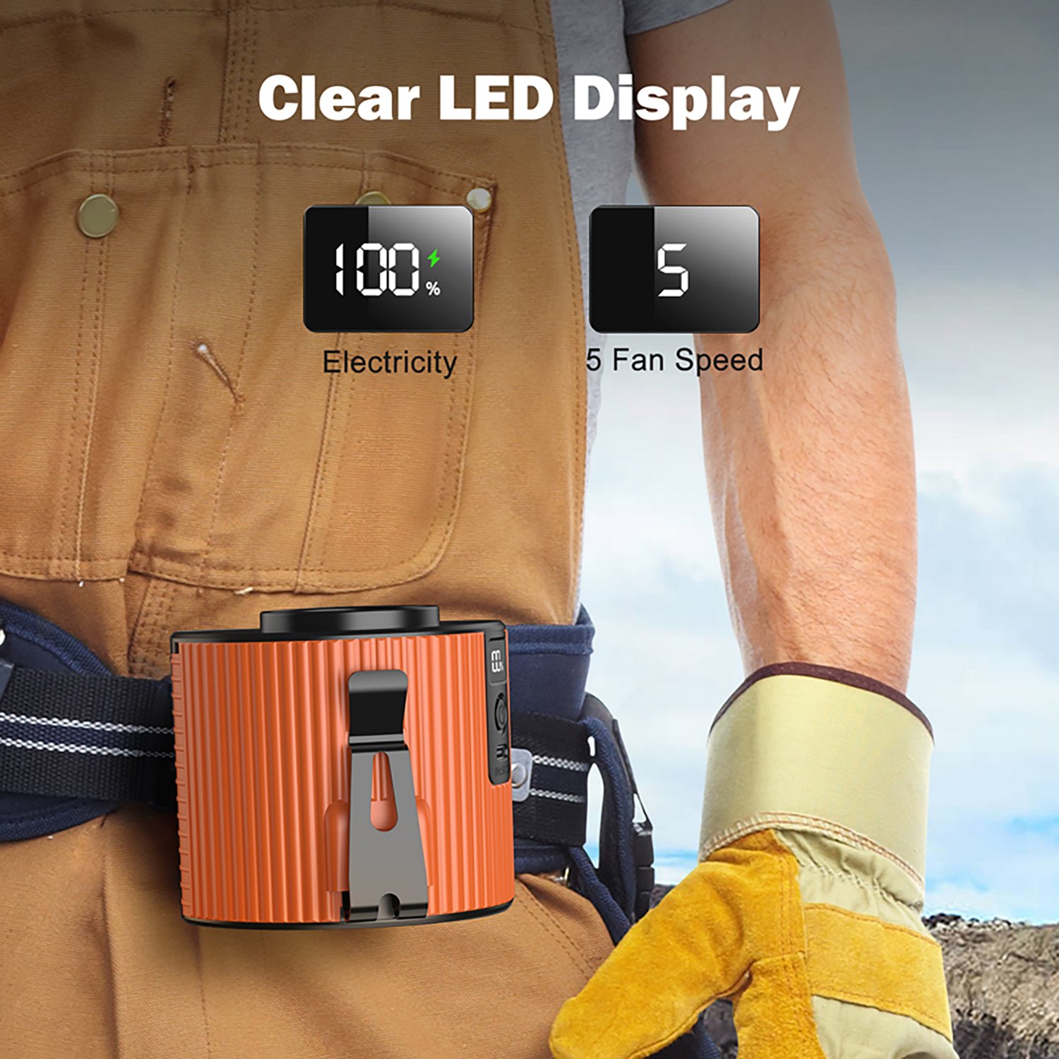 Panergy K20 20-Hour Rechargeable Portable Waist Fan - view number 5