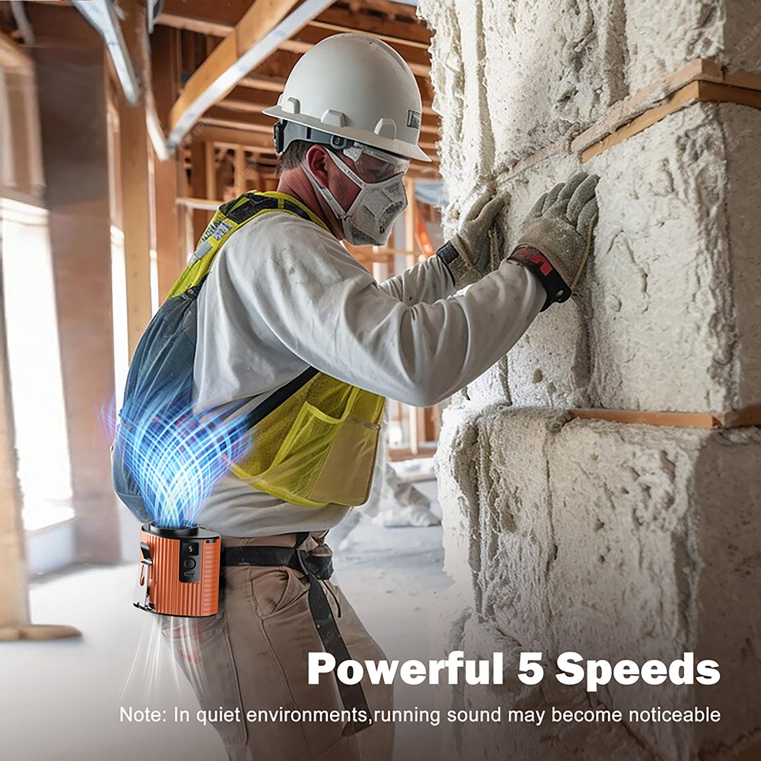 Panergy K20 20-Hour Rechargeable Portable Waist Fan