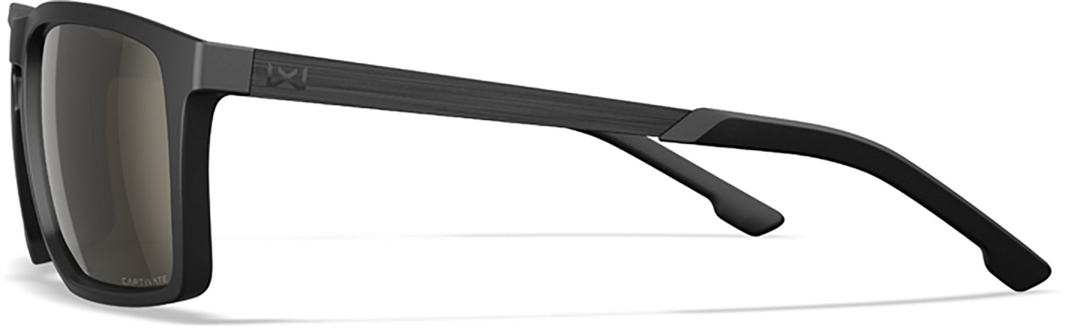 Wiley X Axe Captivate Matte Black Tungsten Polarized Mirrored Lens Sunglasses - view number 3