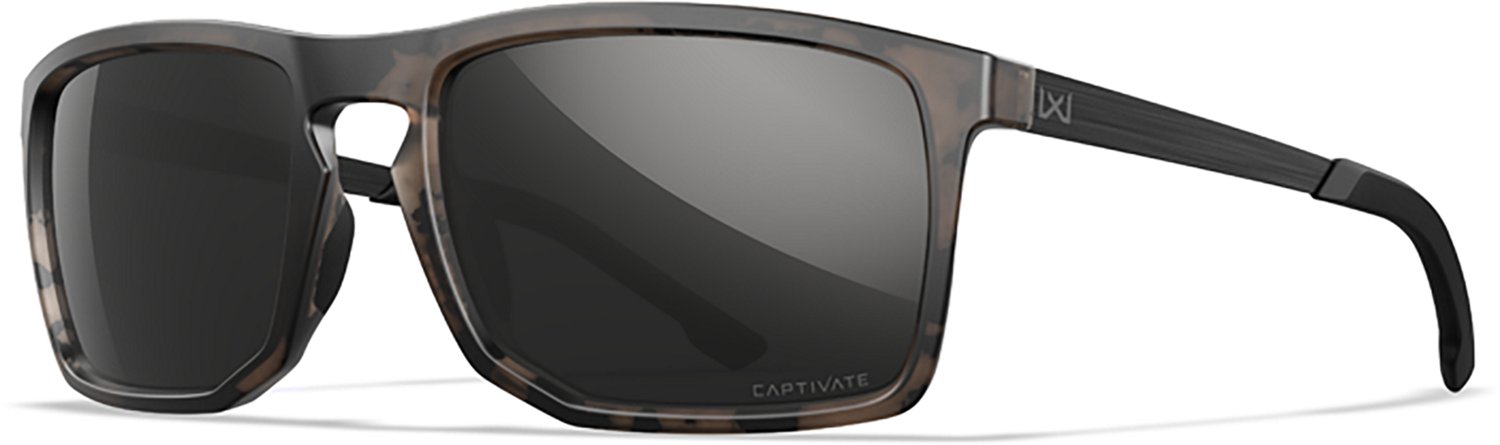 Wiley X Axe Captivate Matte Black Tungsten Polarized Mirrored Lens Sunglasses - view number 4