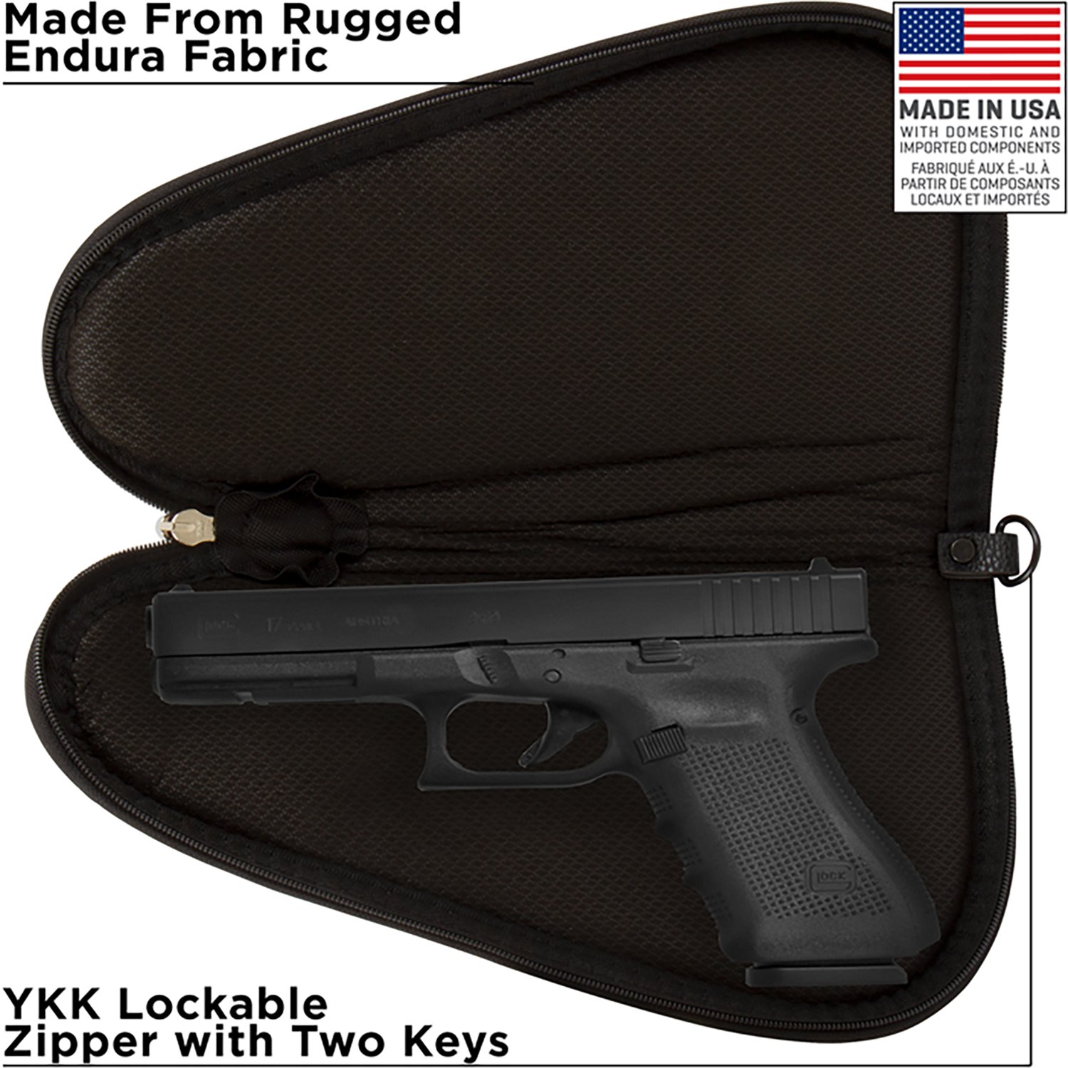Allen Company 11 in Endura Locking Handgun Case - view number 6