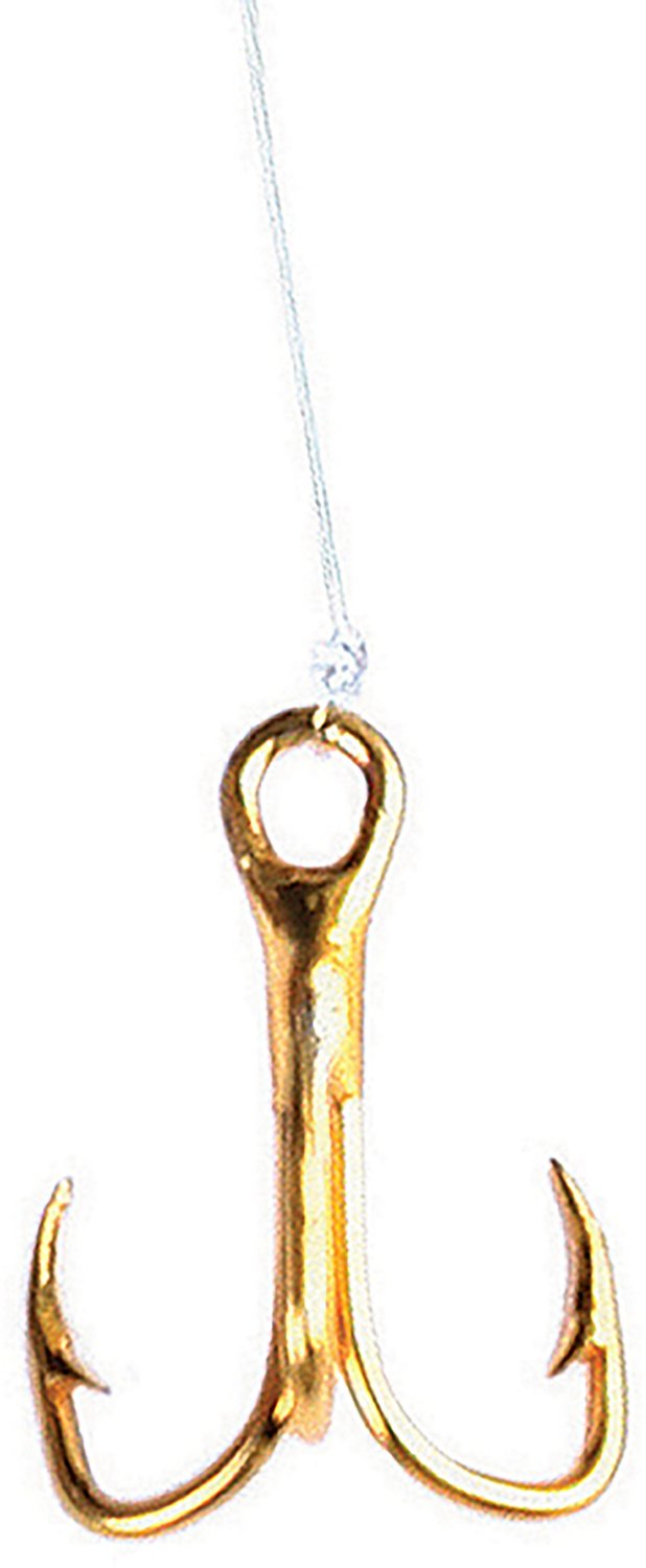 Eagle Claw Snelled 12/0 Treble Hook 3-Pack