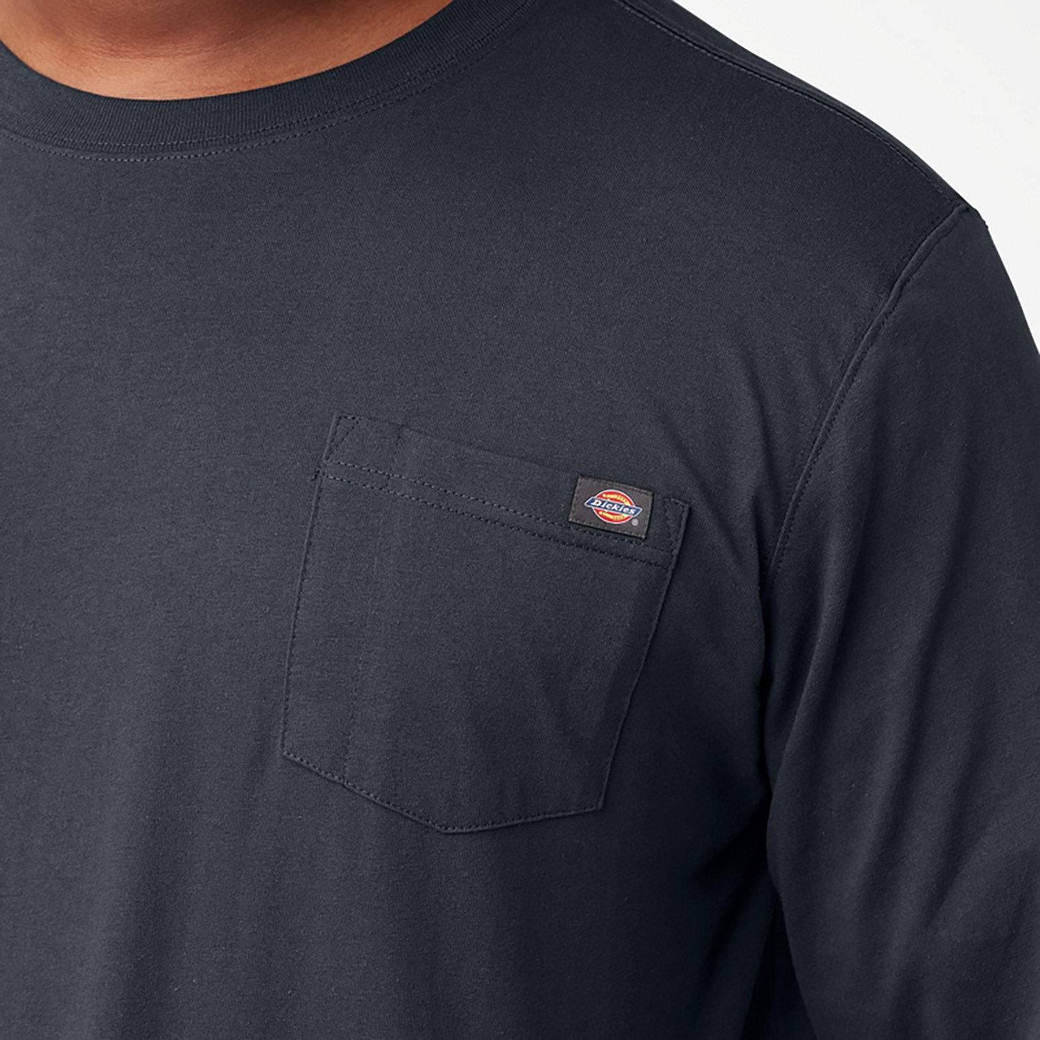Dickies Men's Heavyweight Crew Neck Long Sleeve T-shirt                                                                          - view number 3