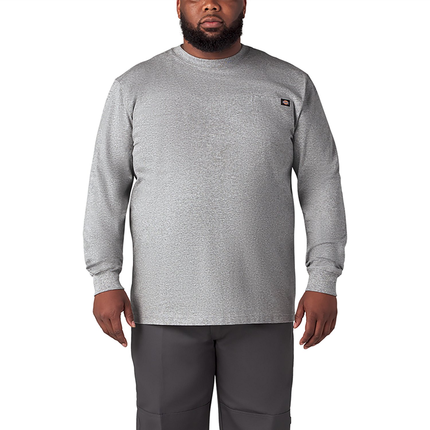 Dickies Men's Heavyweight Crew Neck Long Sleeve T-shirt                                                                          - view number 1