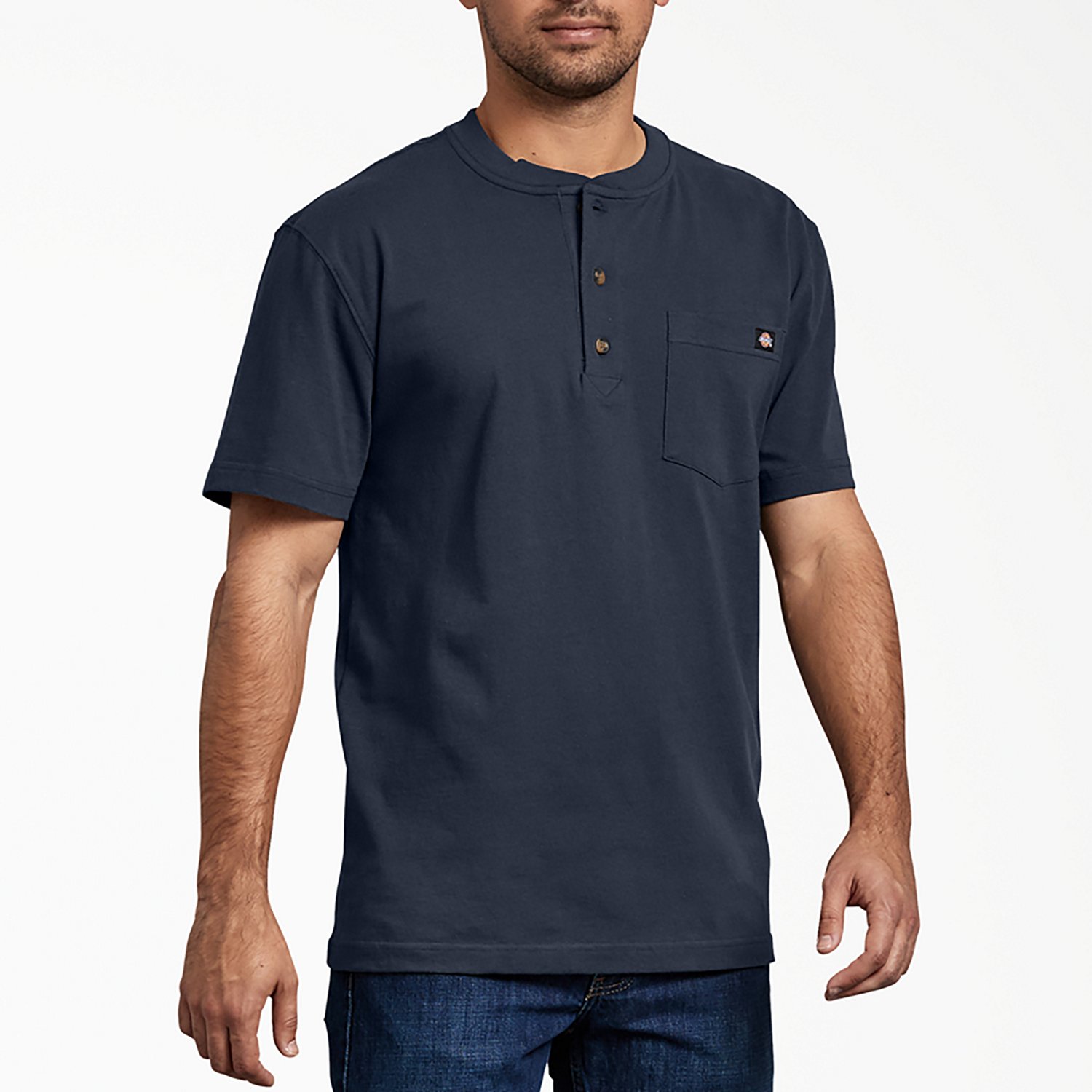 Dickies Men's Short Sleeve Heavyweight Henley