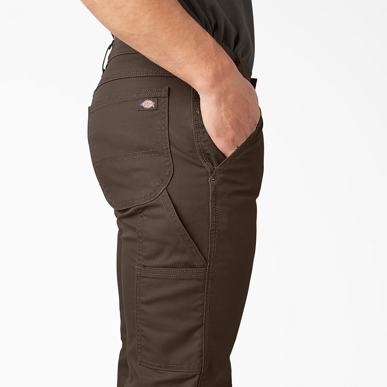 Dickies Men's Flex Regular Fit Straight Leg Tough Max Duck Carpenter Pants                                                       - view number 3