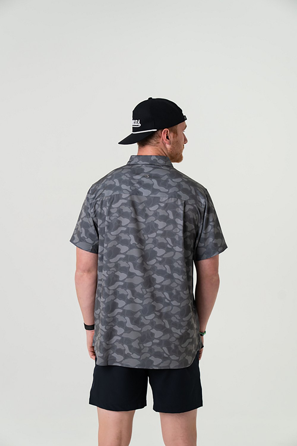 BURLEBO Men's Performance Button-Up Short Sleeve Shirt                                                                           - view number 2
