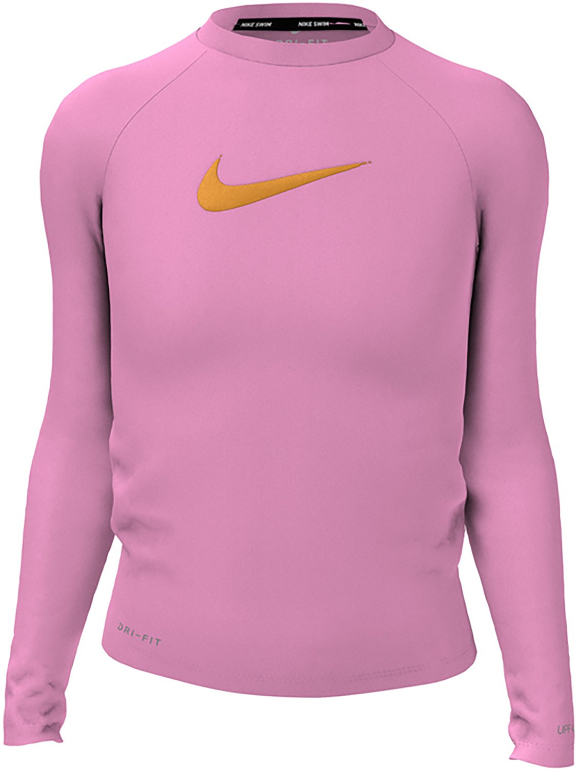 Nike Girls' Swoosh Long Sleeve Hydroguard                                                                                        - view number 3