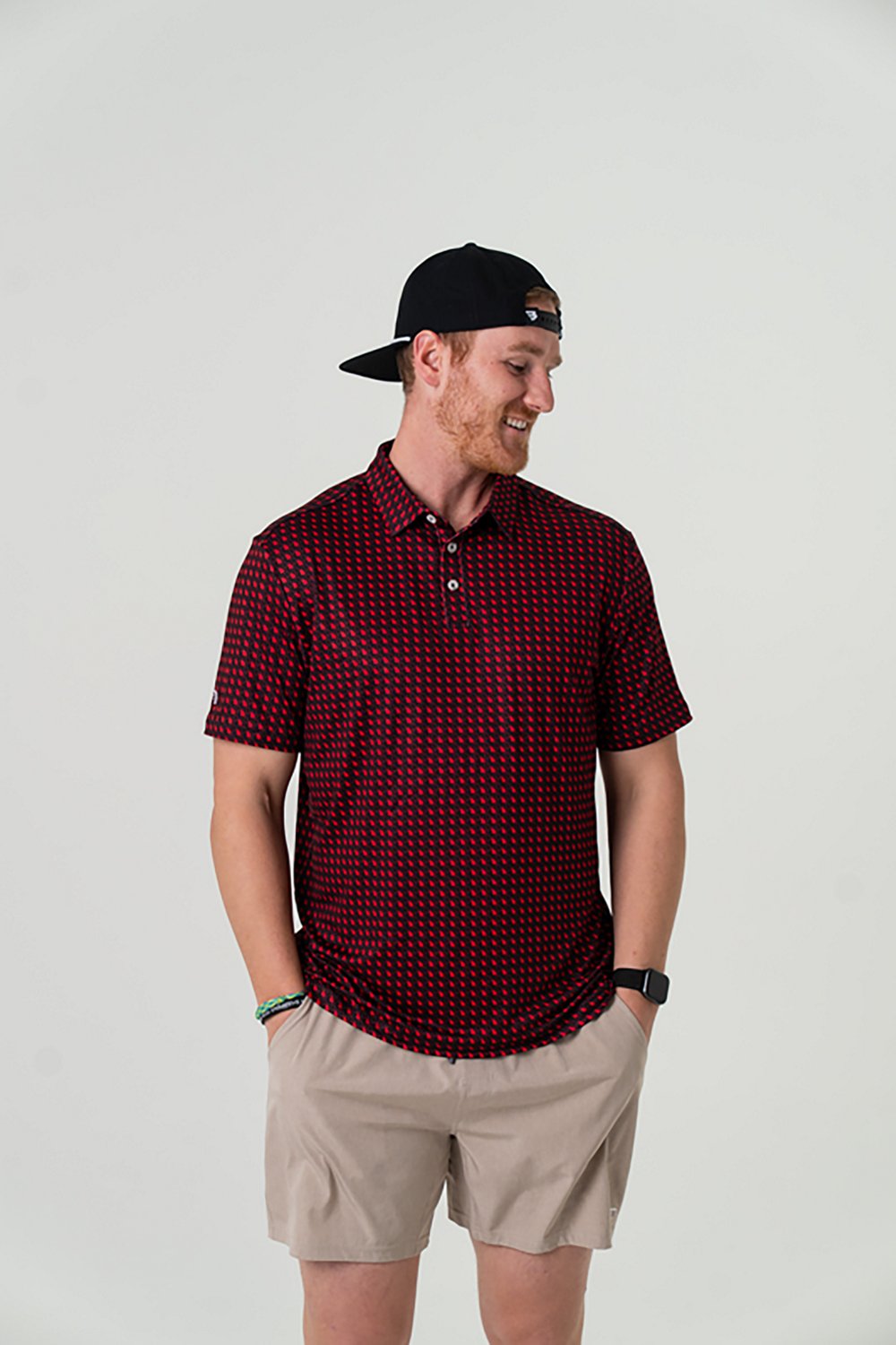 BURLEBO Men's Georgia Performance Polo Shirt