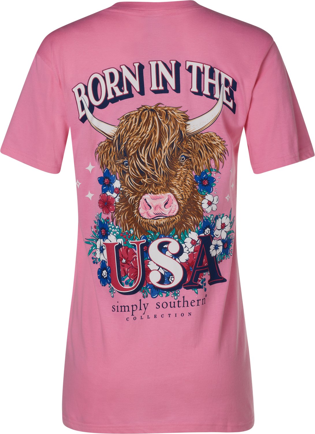 Simply Southern Women's Born in the USA Short Sleeve T-shirt - view number 2