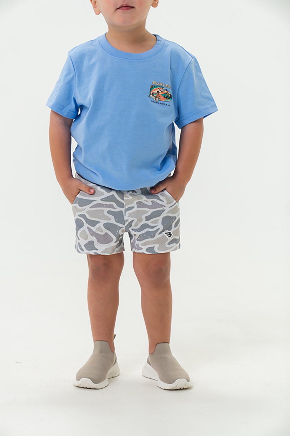 BURLEBO Boys' Athletic Shorts 6 in - view number 2