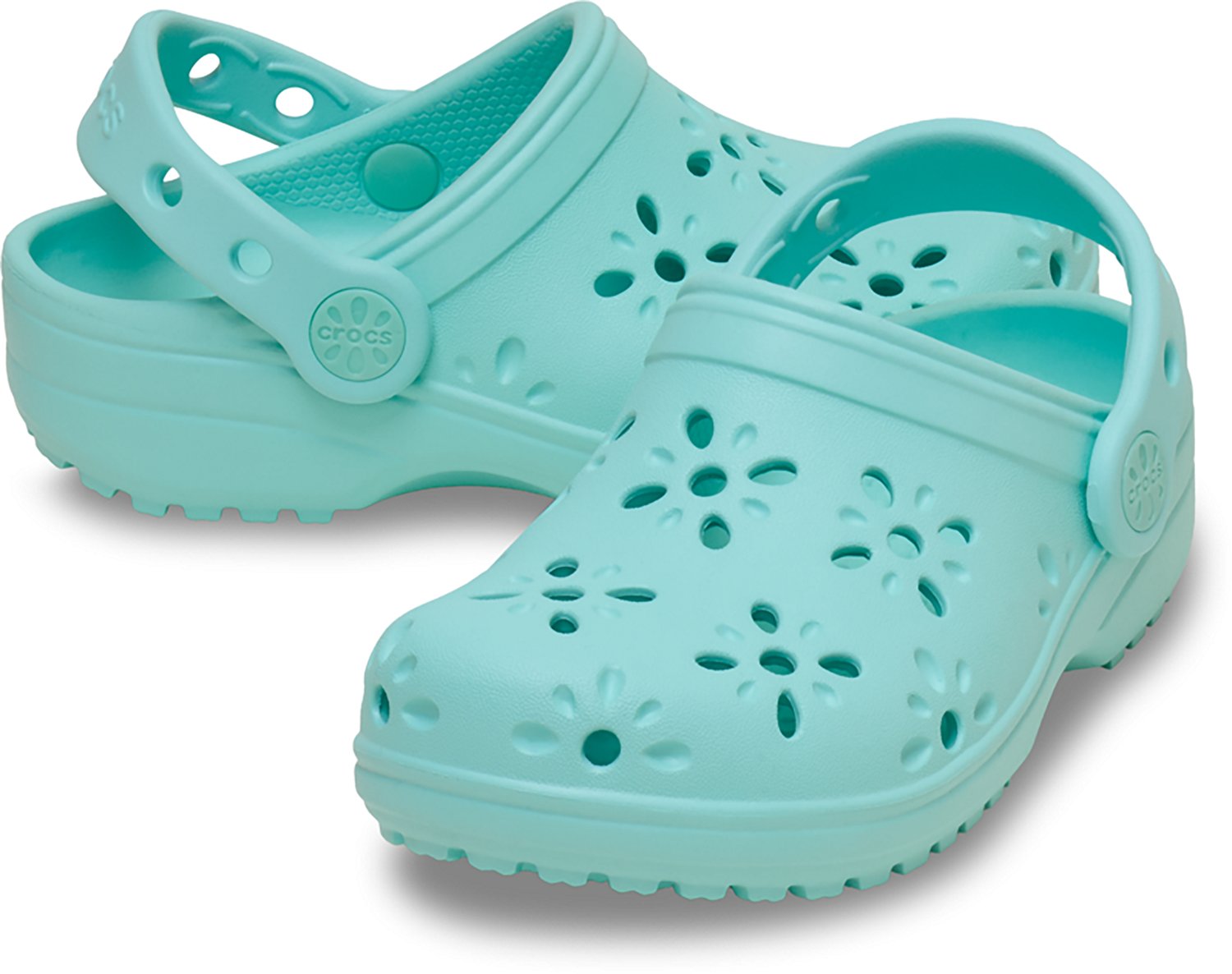Crocs Toddlers' Classic Floral Cut Out Clogs - view number 3