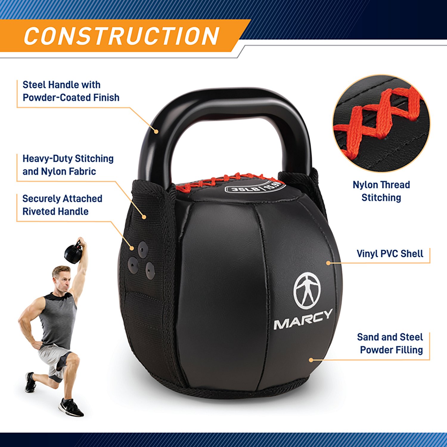 Marcy Soft 10 lb Kettlebell                                                                                                      - view number 6
